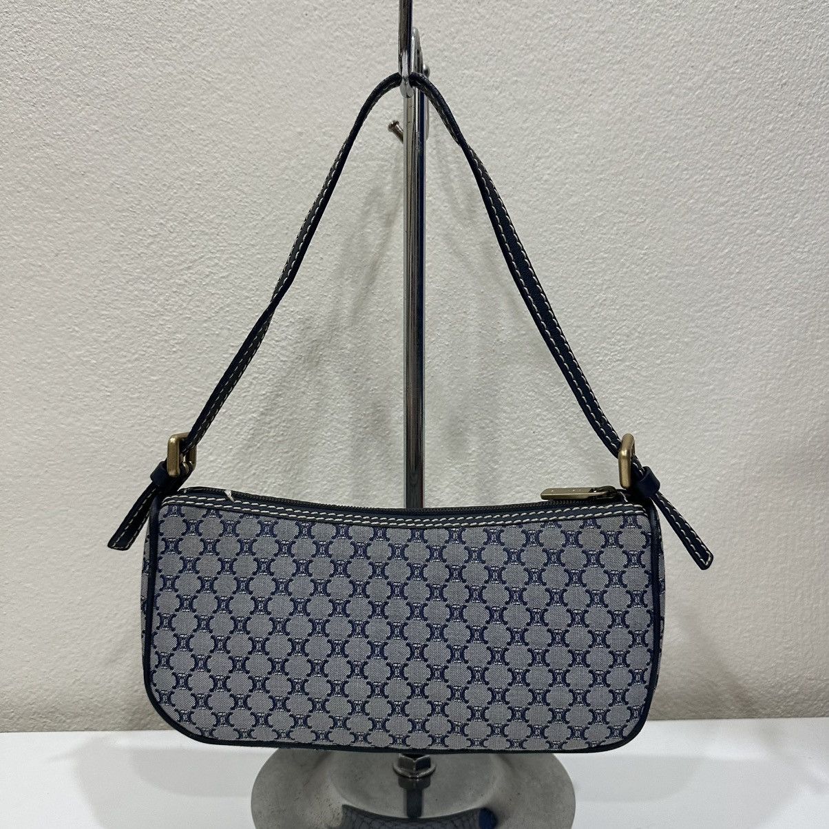 Celine ‼️LASTDROP‼️ CELINE MACADAM CANVAS POCHETTE POUCH HANDBAG Size ONE SIZE - 3 Thumbnail