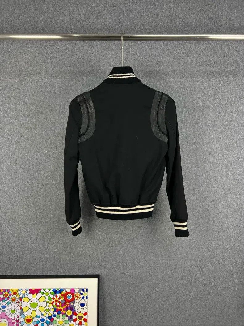Saint Laurent Paris Saint Laurent Paris Black Baseball Jacket i Size XXS / US 00 / IT 34 - 2 Thumbnail
