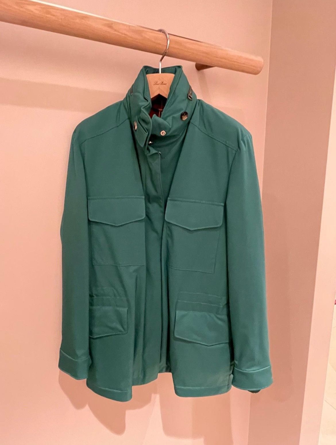 Loro Piana o1srvl11e0725 FAM9685 Iconic Casual Jacket in Green Size M / US 6-8 / IT 42-44 - 4 Thumbnail
