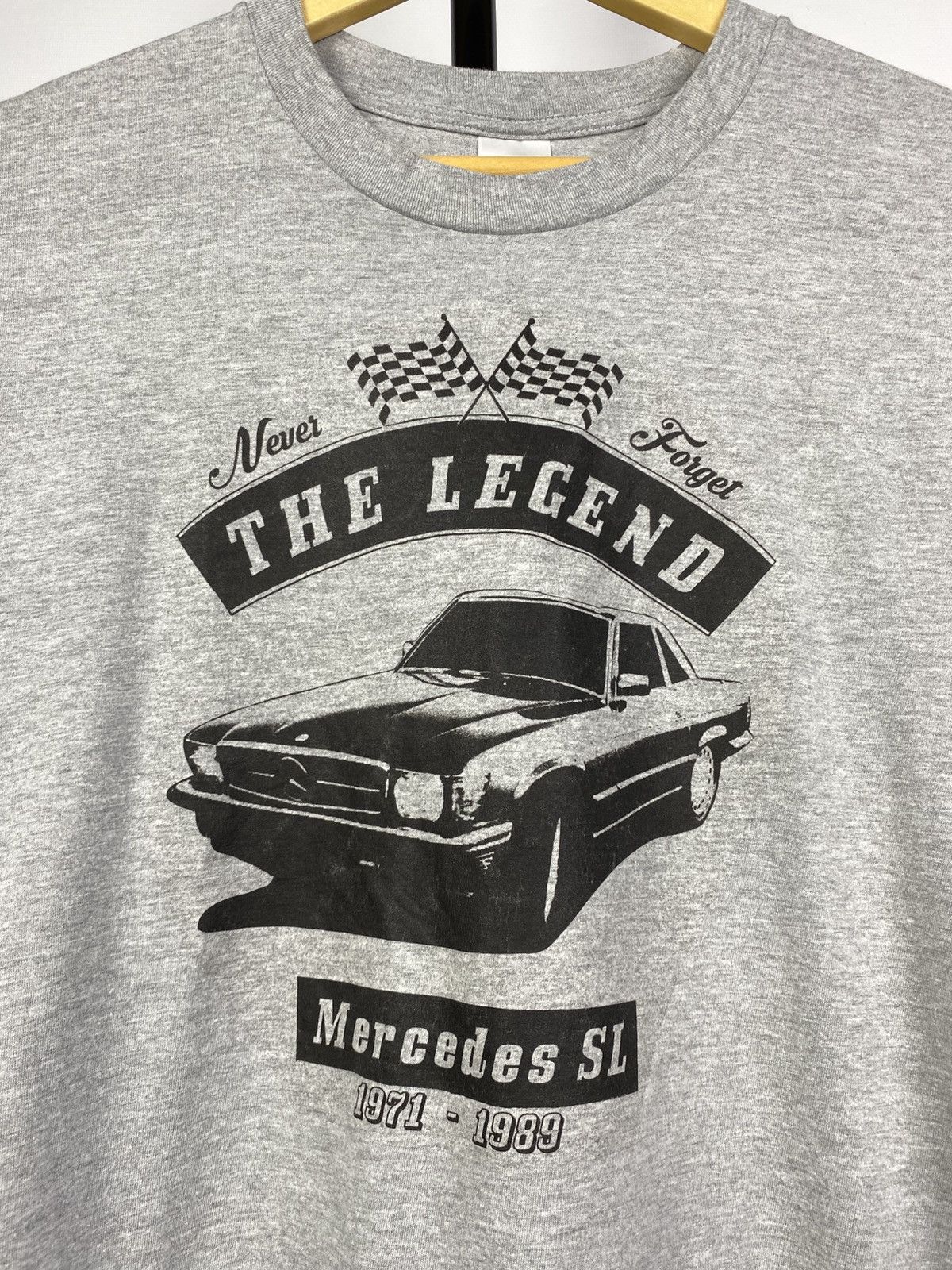Mercedes-Benz × Vintage VINTAGE 90's The Legend MERCEDES BENZ SL Logo T Shirt Size US L / EU 52-54 / 3 - 2 Thumbnail