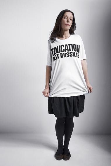 Katharine Hamnett London Rare Vintage Katharine Hamnett "Education Not Missiles" Tee Size US M / EU 48-50 / 2 - 1 Thumbnail