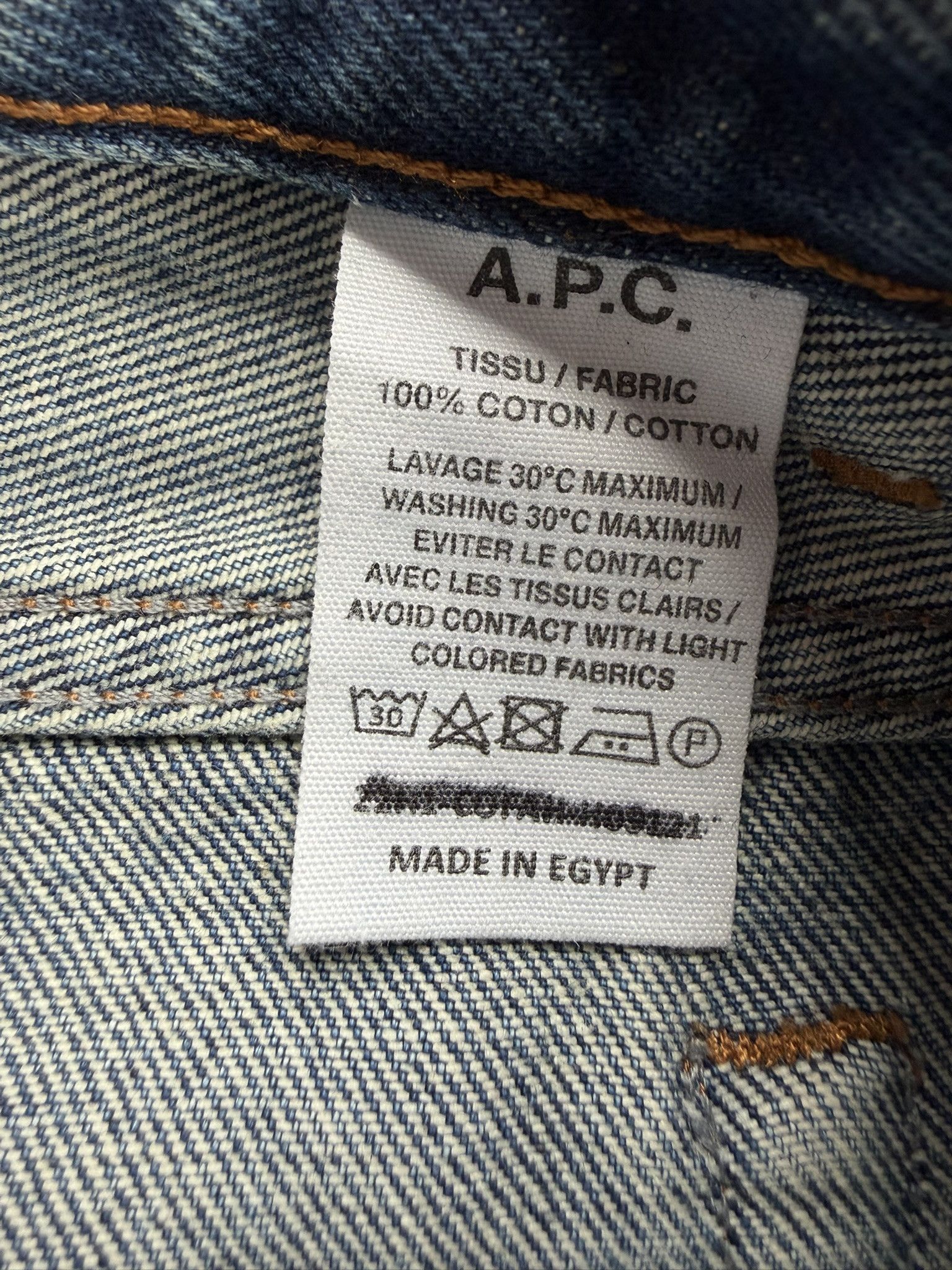 A.P.C. Indigo Martin Jeans Size US 27 - 4 Thumbnail