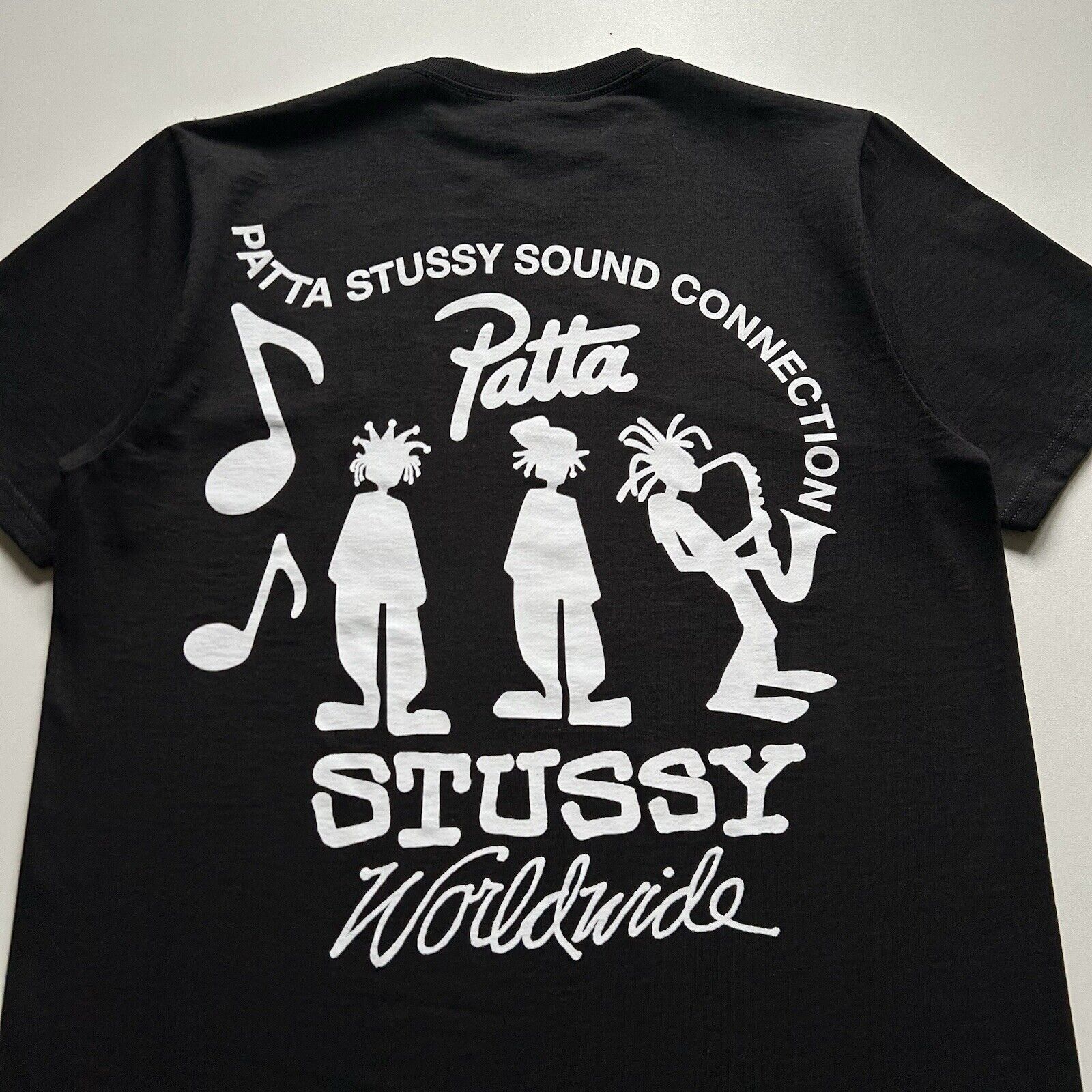 Patta × Stussy Stussy Patta Sound Connection Graphic T Shirt Medium Black Size US M / EU 48-50 / 2 - 2 Thumbnail