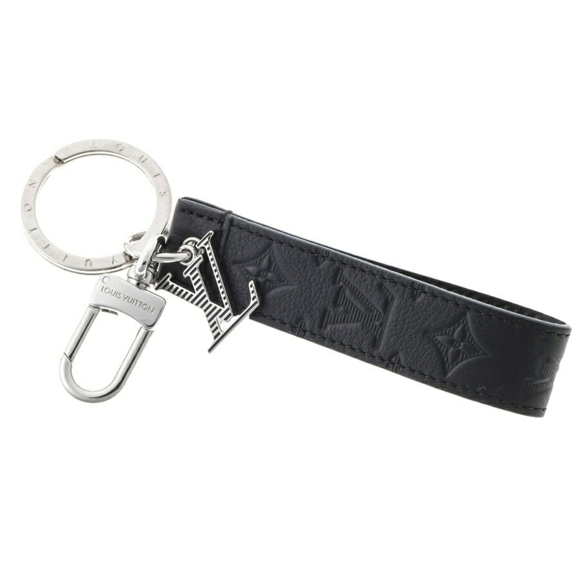 Louis Vuitton Louis Vuitton Dragonne Keyring, M01298, Monogram Shadow Leather, Noir (Black) Size ONE SIZE - 1 Thumbnail