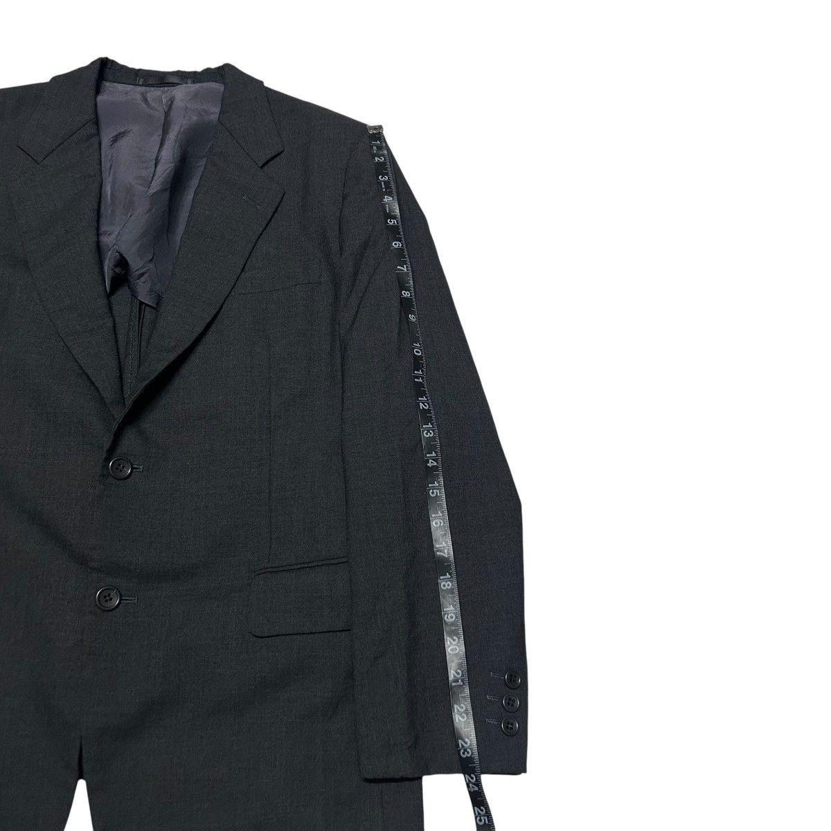 Issey Miyake 522 80s ISSEY MIYAKE vintage suit set up archive gray wool Size 42R - 13 Thumbnail