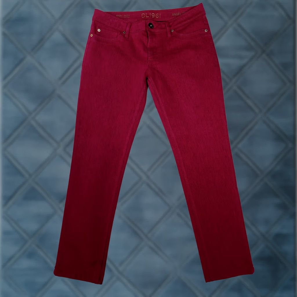 DL1961 DL1961 Angel Mid Rise Skinny Ankle Women 28 Pink Jeans 5 Pocket Dark Denim Slim Leg Jeans Womens Pink DL1961 Angel Mid Rise Skinny Ankle Size 24" / US 00 / IT 34 - 1 Thumbnail
