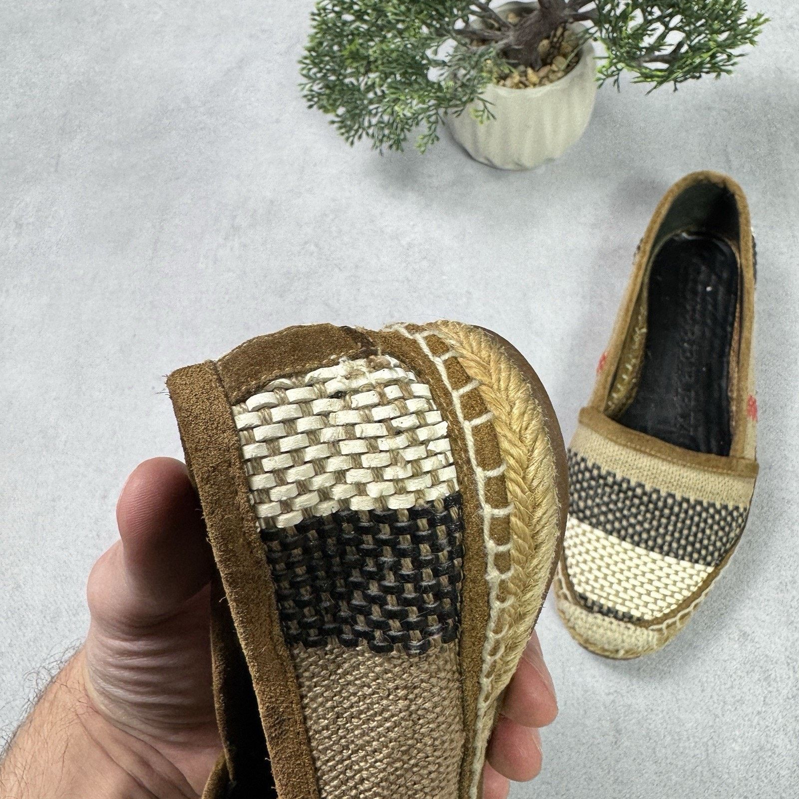 Burberry Burberry Espadrille Womens Check Size 35 US 5 Size US 5 / IT 35 - 9 Thumbnail