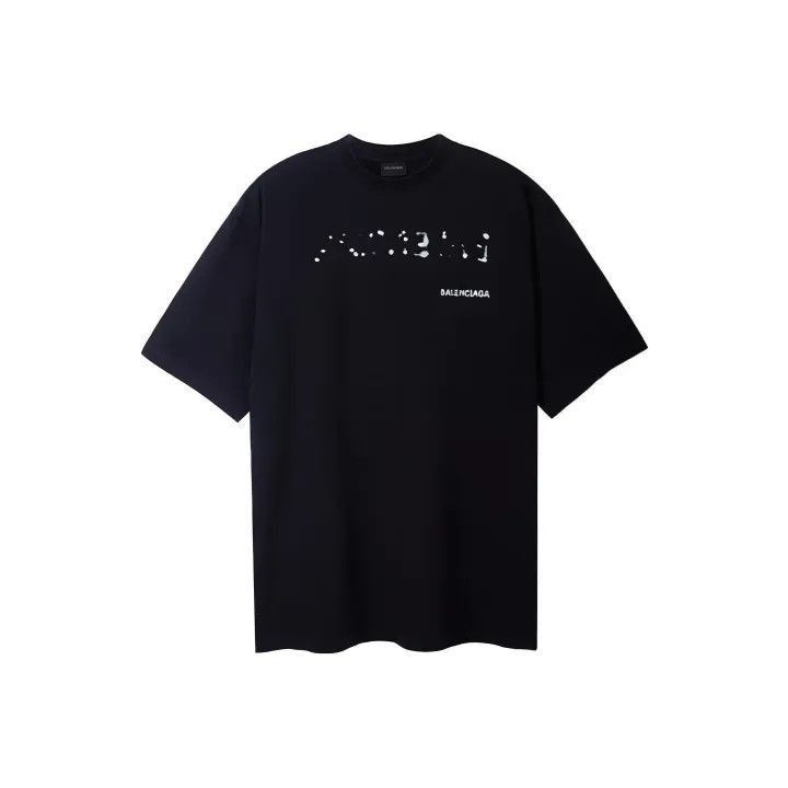 Balenciaga Balenciaga Balenciaga SS23 Logo Print Black TShirt -2507 Size US XS / EU 42 / 0 - 1 Thumbnail