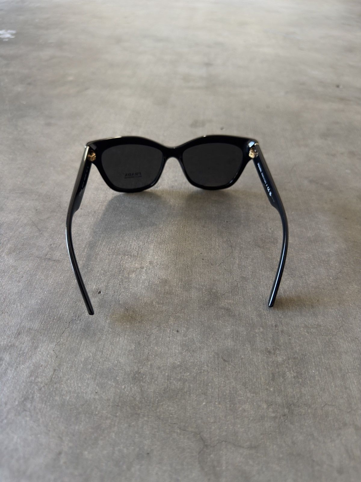 Prada Prada Milano Made in Italy Black Sun Glasses Size ONE SIZE - 6 Thumbnail