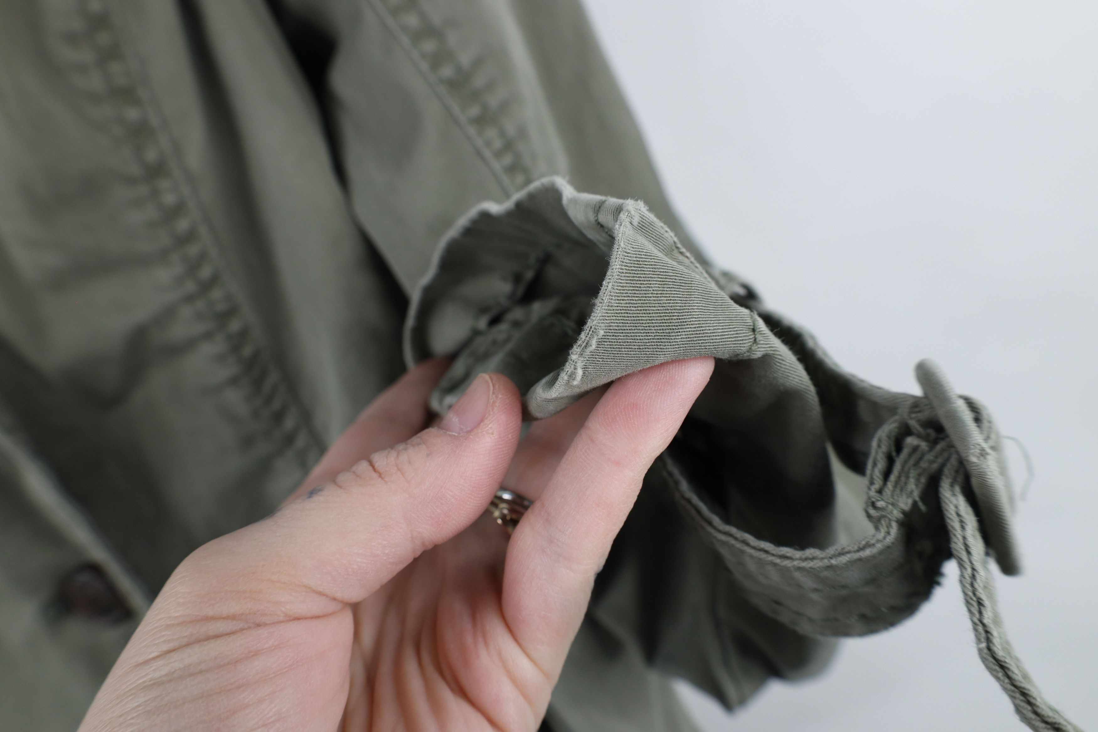 Abercrombie & Fitch × Vintage Vintage Y2K Abercrombie & Fitch Military Peacoat Trench Coat Size L / US 10 / IT 46 - 8 Thumbnail