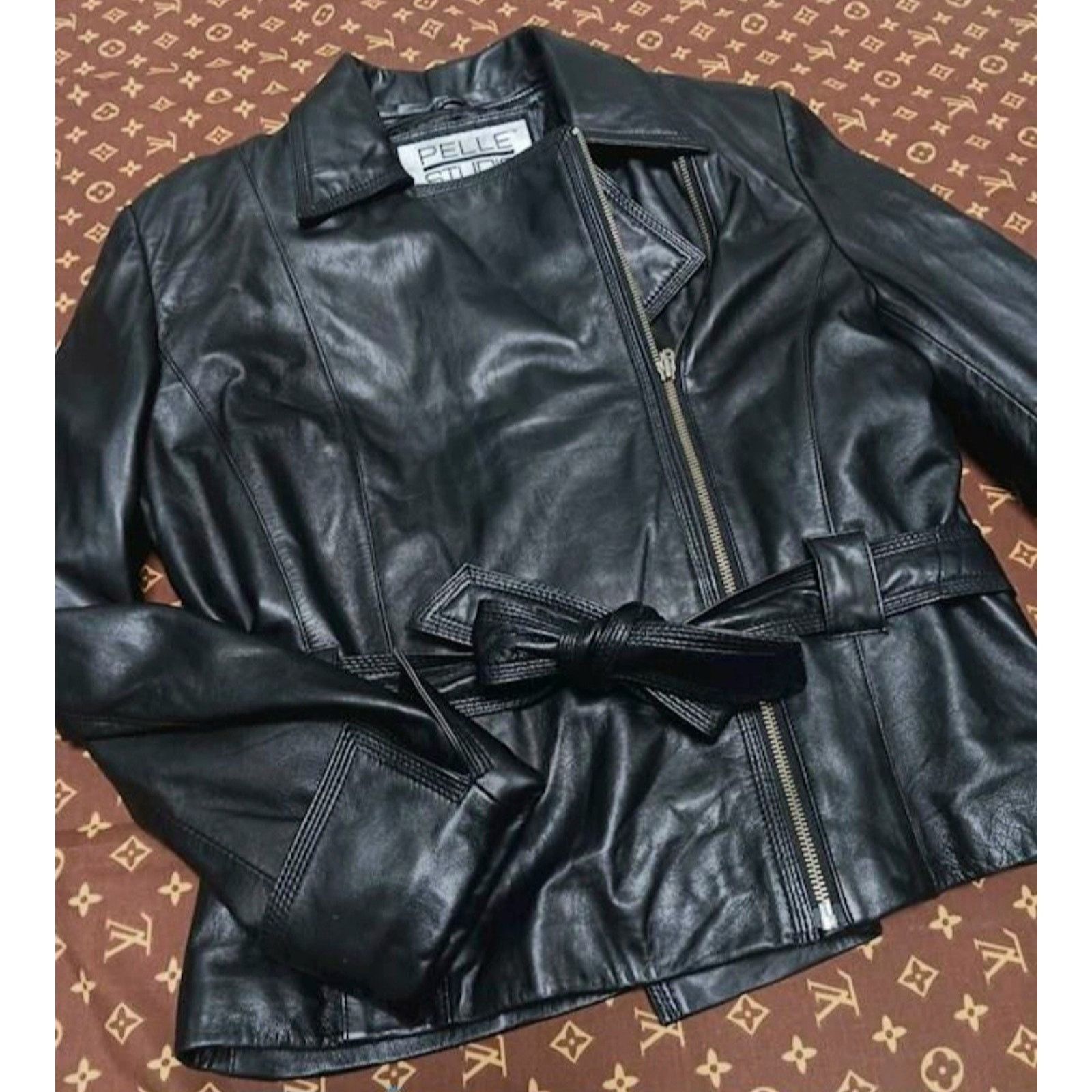 Wilsons Leather Wilsons BLACK Leather Jacket Womens M Pelle Studio Size M / US 6-8 / IT 42-44 - 1 Thumbnail