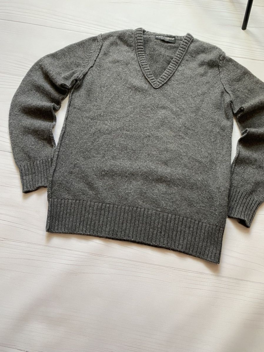 Dolce & Gabbana Dolce & Gabbana V-neck cashmere designer y2k sweater Size US XS / EU 42 / 0 - 20 Thumbnail