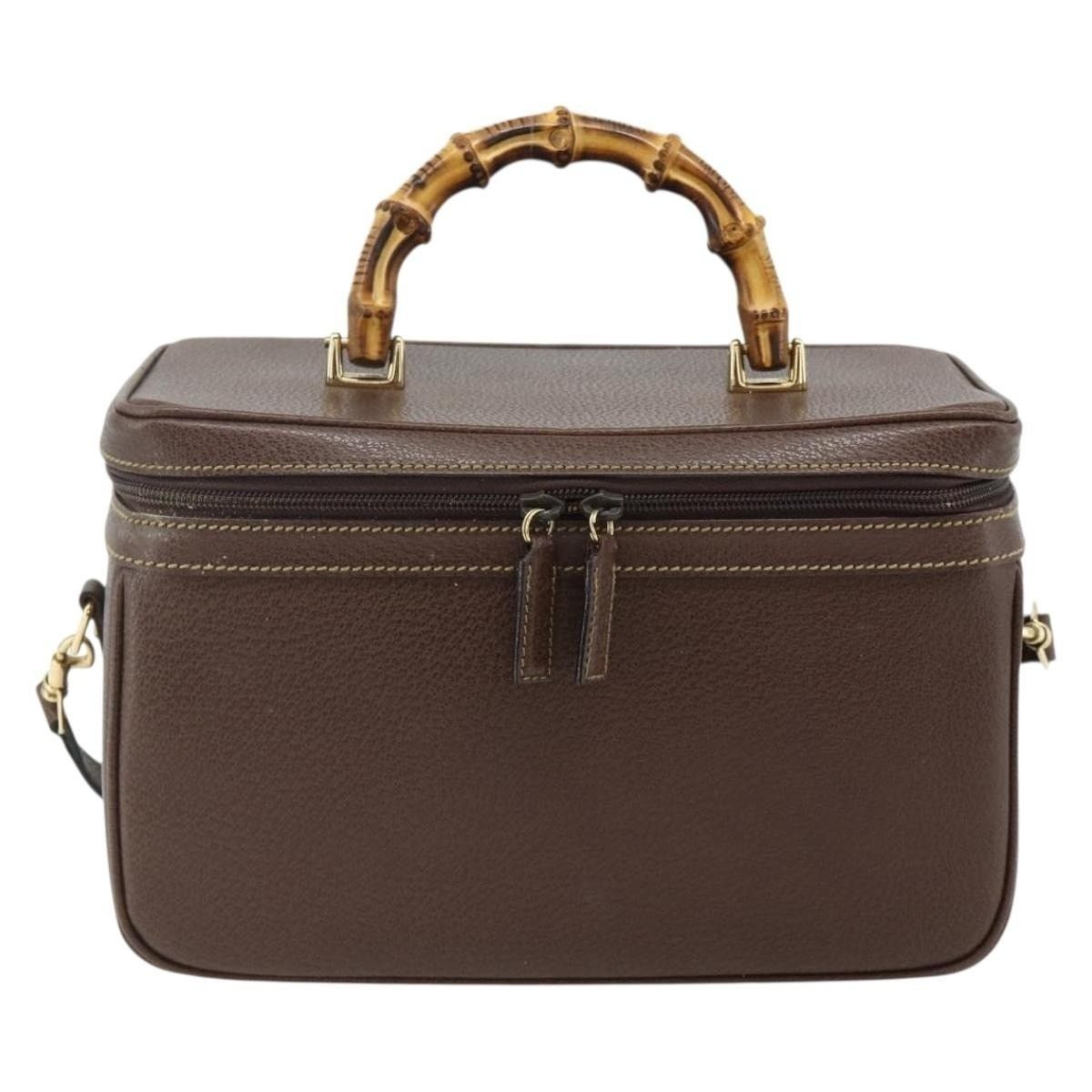 Gucci Gucci Bamboo Leather Handbag 013 Brown Size ONE SIZE - 1 Thumbnail