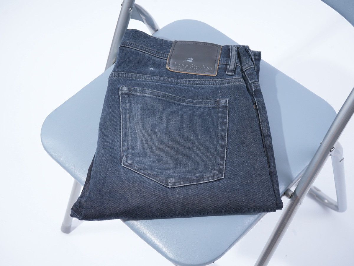 Acne Studios Max Blue Black Slim Fit Denim Jeans 33