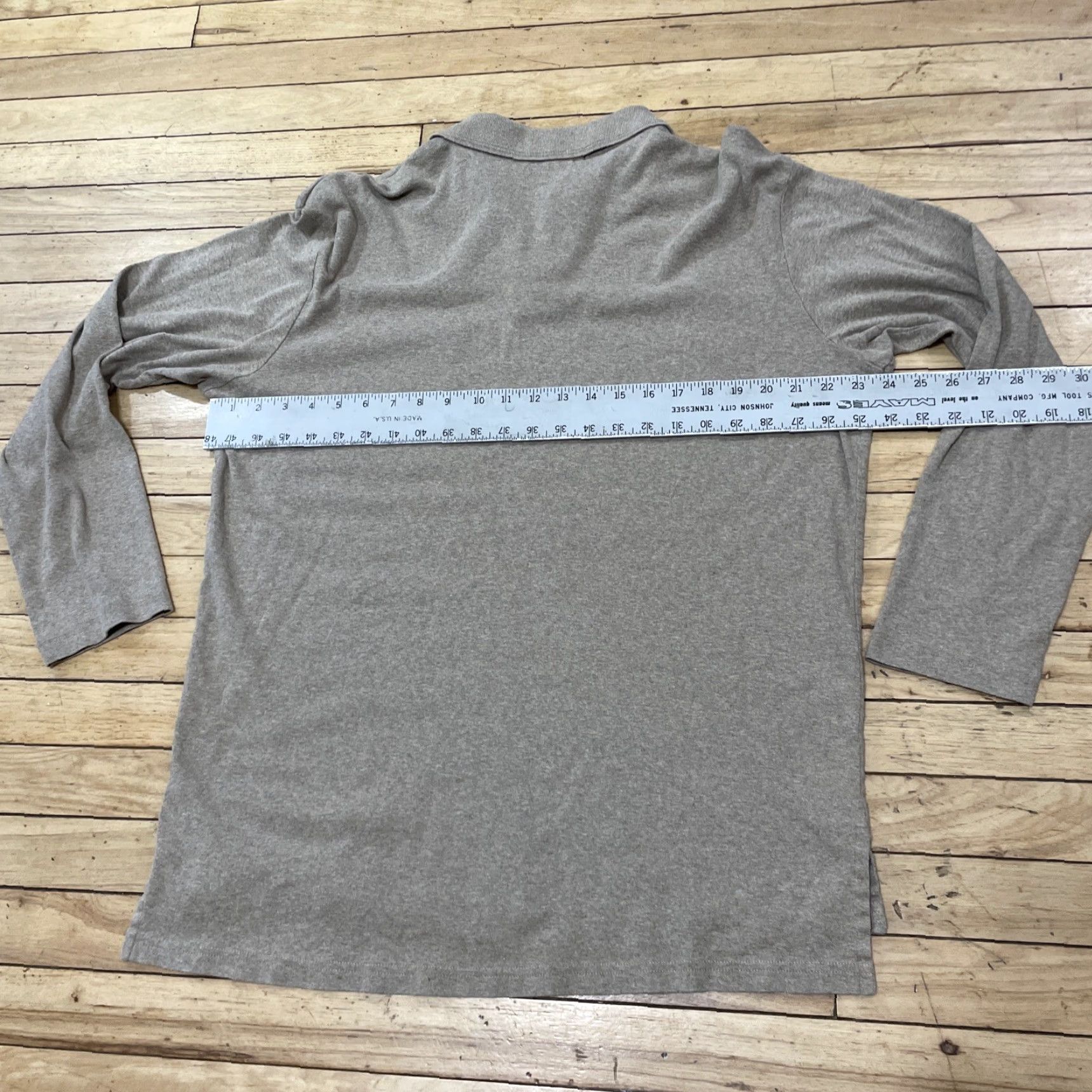 Polo Ralph Lauren VINTAGE Polo Ralph Lauren Mens L Brown Tan Western Rugby Pocket Collared Polo Shirt L Size US L / EU 52-54 / 3 - 7 Thumbnail