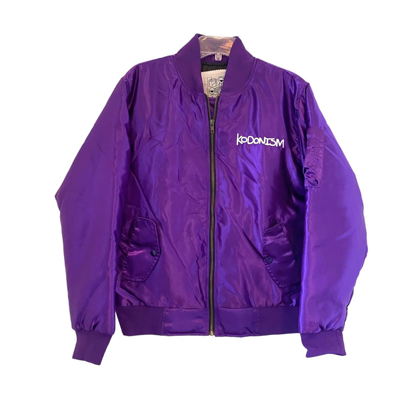 Kodone Kodone Purple Satin Jacket Embroidered Medium Size US M / EU 48-50 / 2 - 1 Thumbnail