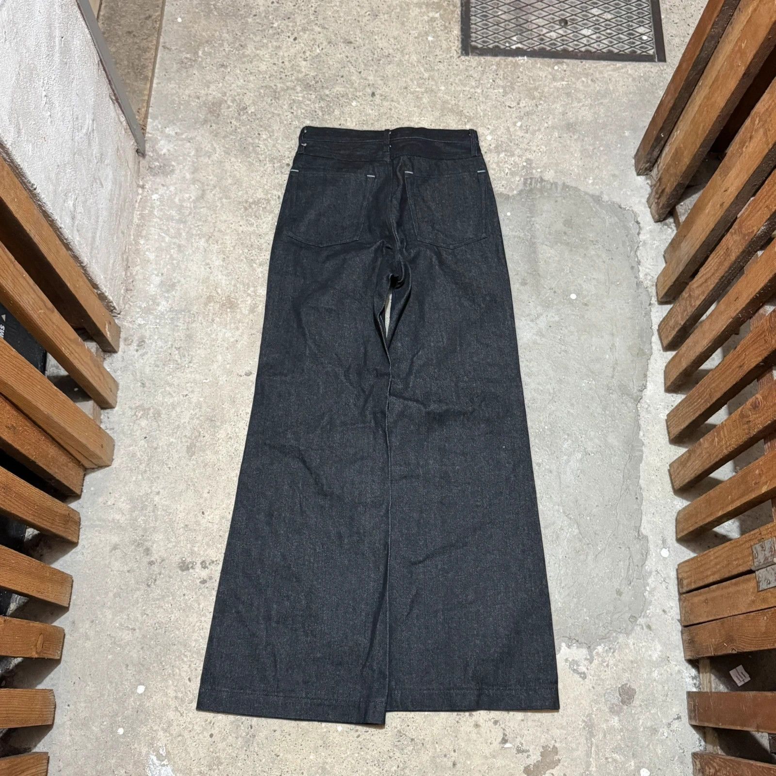 Other Raw denim selvage wide flared jeans Size 28" / US 6 / IT 42 - 4 Thumbnail