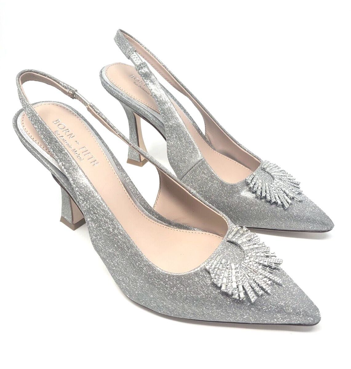 Other Born on Fifth Antonio Melani Glitter Slingback Pump Sz 8M Size US 8 / IT 38 - 1 Thumbnail
