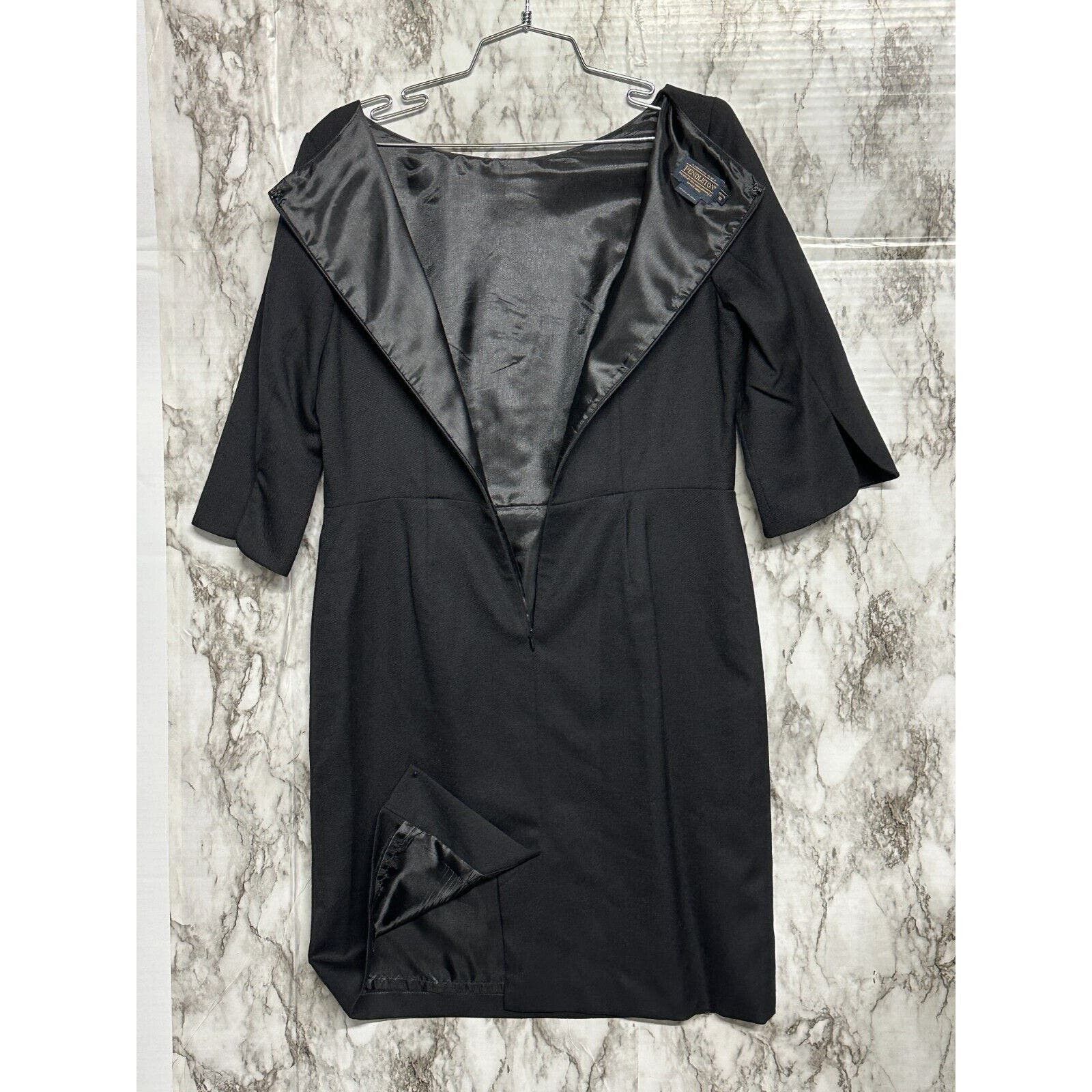 Pendleton Pendleton Virgin wool Black midi Dress 1/2 sleeve Size 10 p Size L / US 10 / IT 46 - 6 Thumbnail