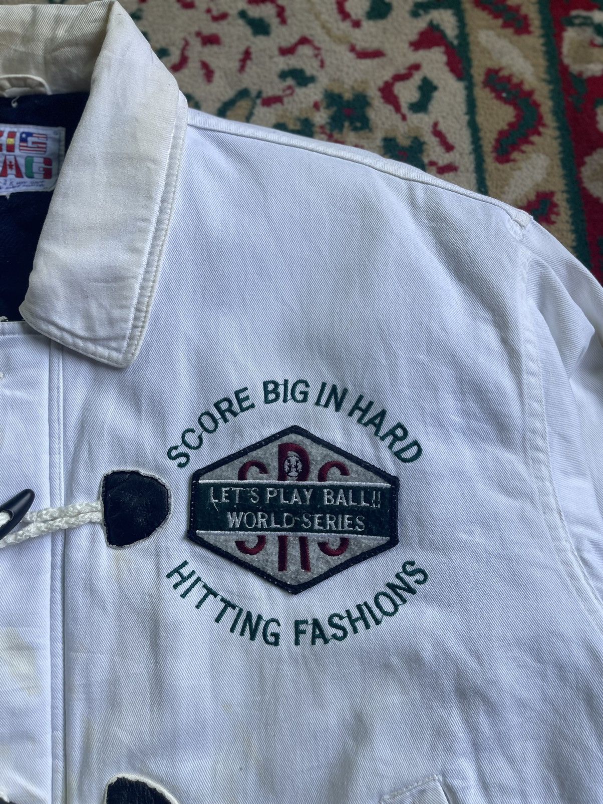 Vintage Vintage Zigzag Formation Bomber Jacket Size US L / EU 52-54 / 3 - 5 Thumbnail