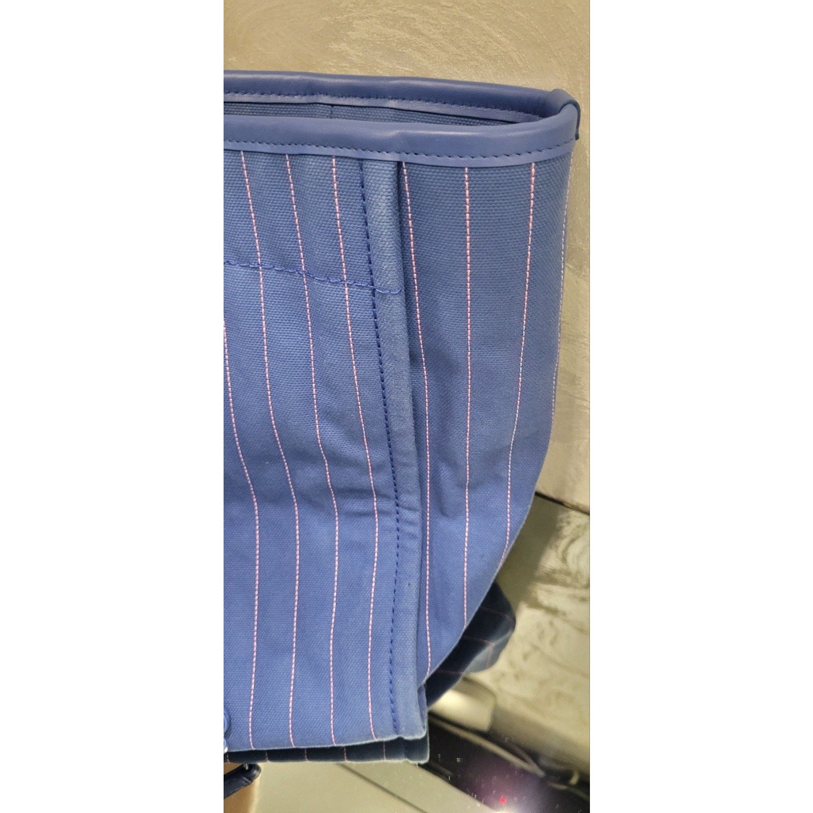 Chanel Chanel Deauville Tote Pinstripe Cotton Medium Size ONE SIZE - 15 Thumbnail
