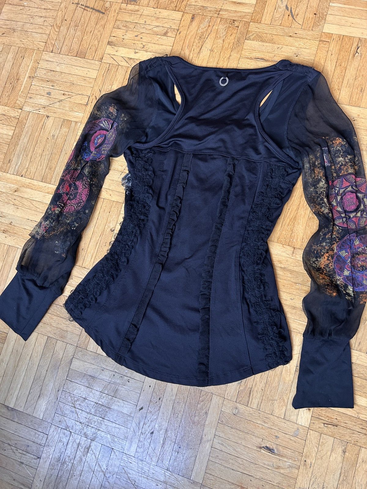 Other Vintage Mesh Top Body Ring Save The Queen JPG Style Size XL / US 12-14 / IT 48-50 - 9 Thumbnail