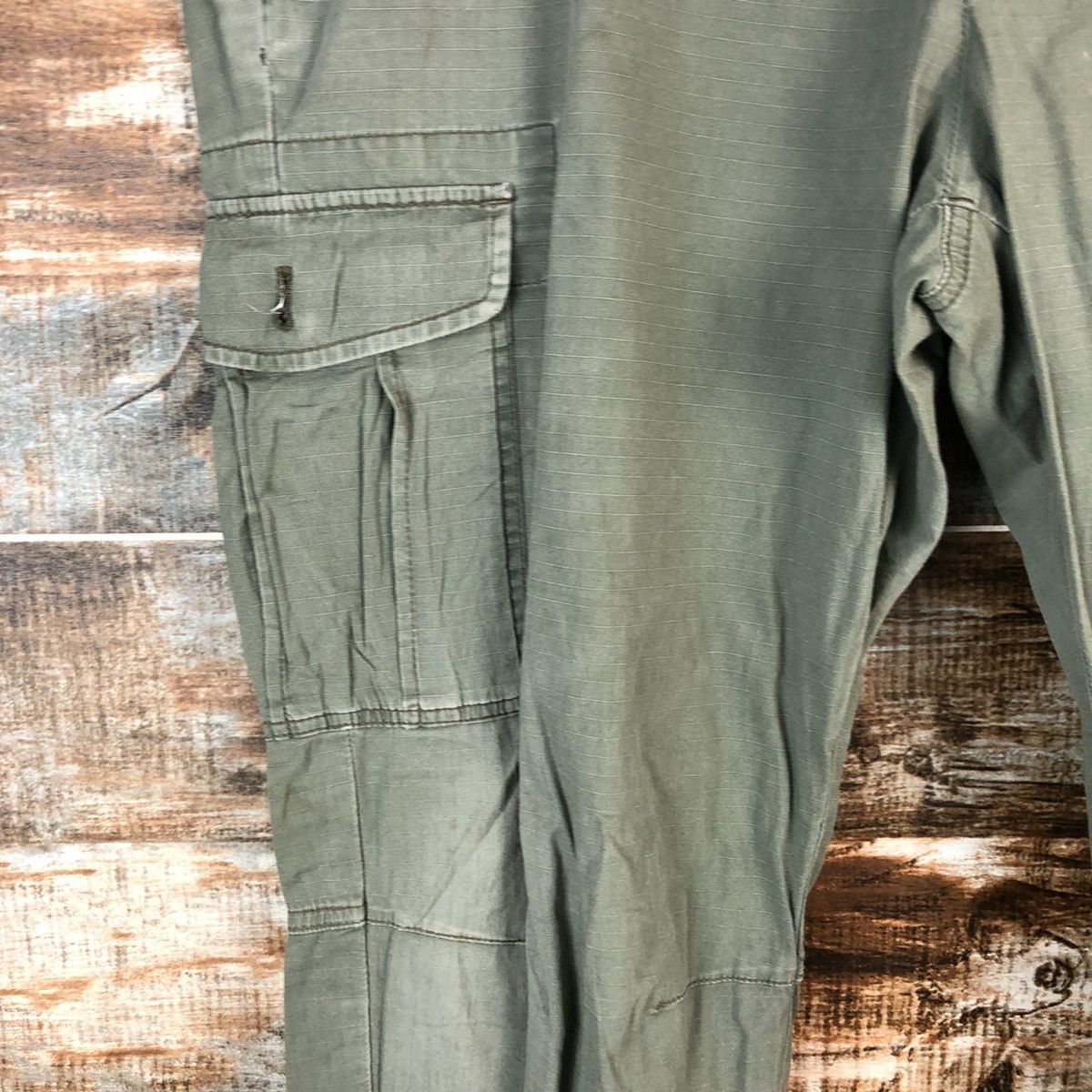 Uniqlo Uniqlo Green Cargo ripped Multipocket utility Pants #A2393 Size US 33 - 9 Thumbnail