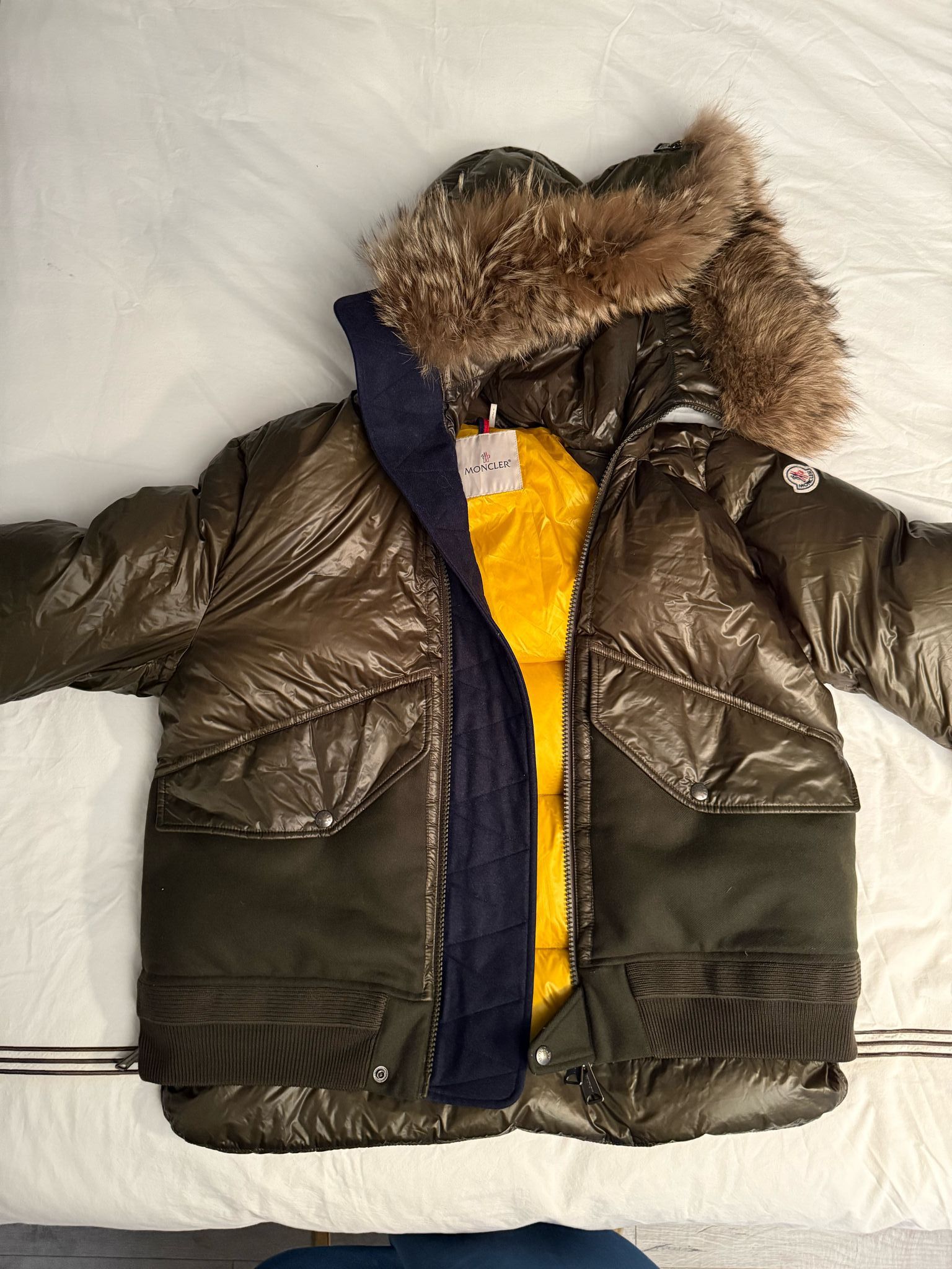 Moncler Hooded Down Jacket Coat Size US L / EU 52-54 / 3 - 8 Thumbnail