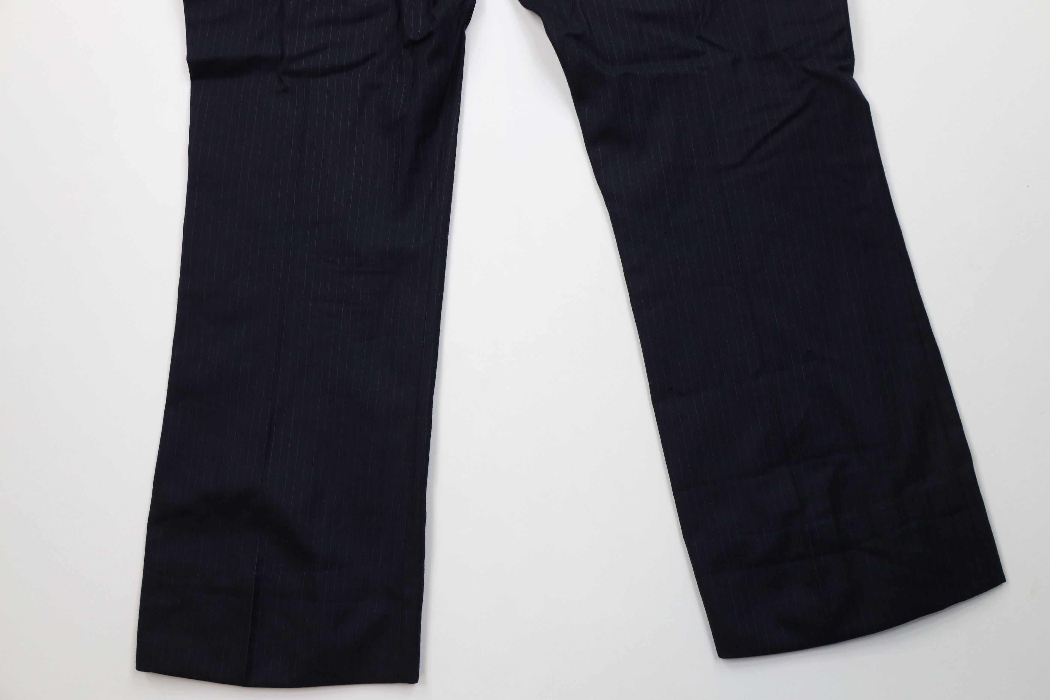 Vintage Vintage 70s Streetwear Wool Striped Wide Leg Chino Pants Size US 38 / EU 54 - 13 Thumbnail