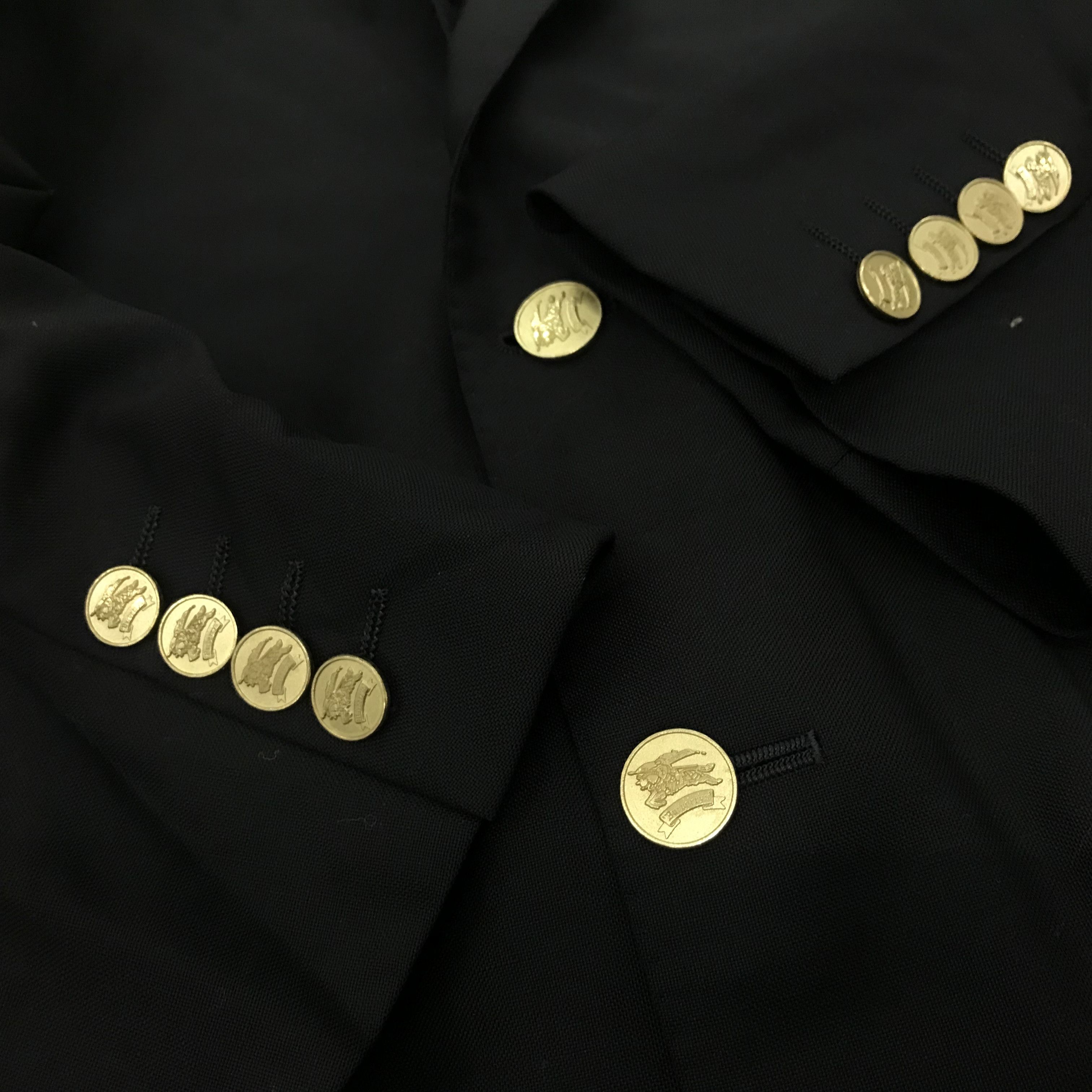Burberry × Vintage burberrys Wool & mohair blazer coat jacket Size US L / EU 52-54 / 3 - 13 Thumbnail