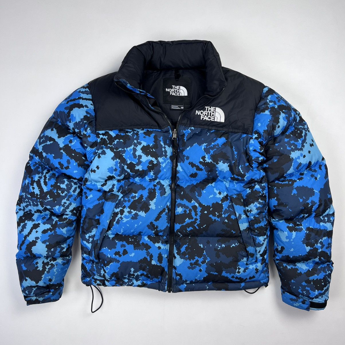 The North Face 1996 Nuptse digi blue camo puffer jacket