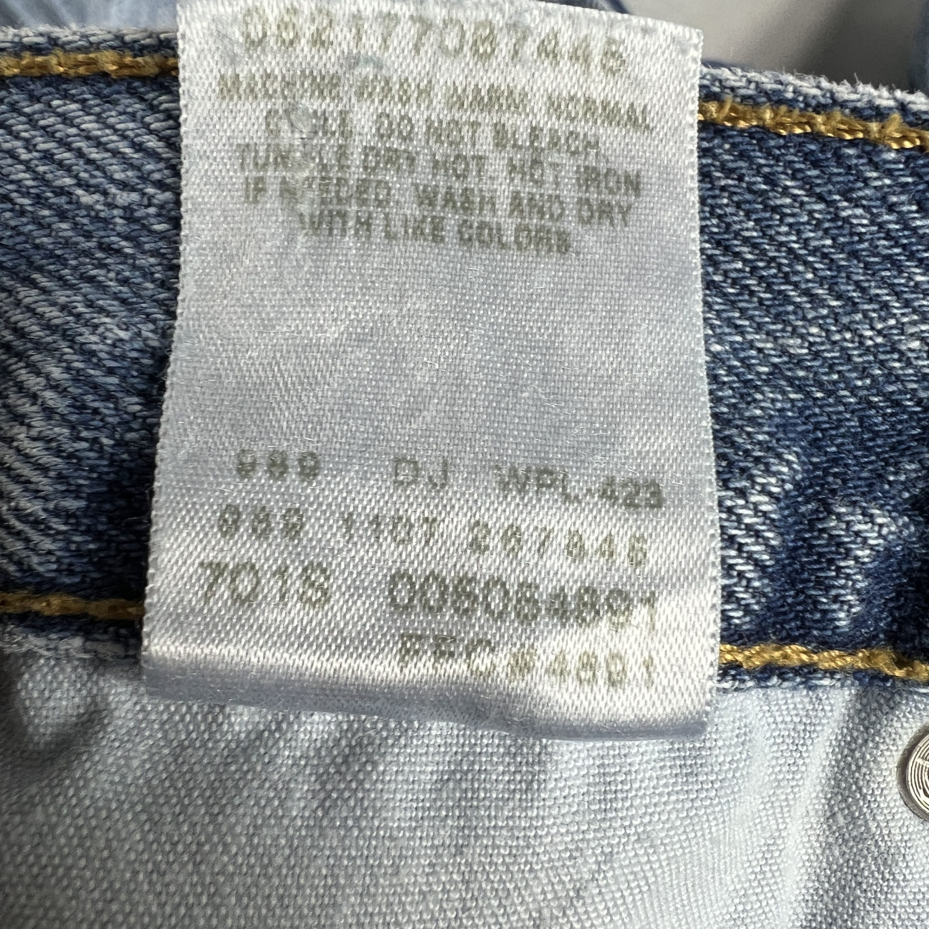 Levi's × Vintage Y2K Levi's Jeans 505 Straight Blue Faded Cotton Denim Size US 34 / EU 50 - 10 Thumbnail