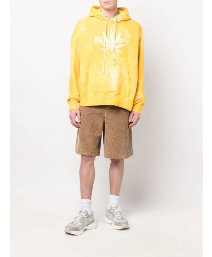 Off-White o1gr1nt0425 Leaf Tie Dye Hoodie in Yellow Size US S / EU 44-46 / 1 - 2 Thumbnail