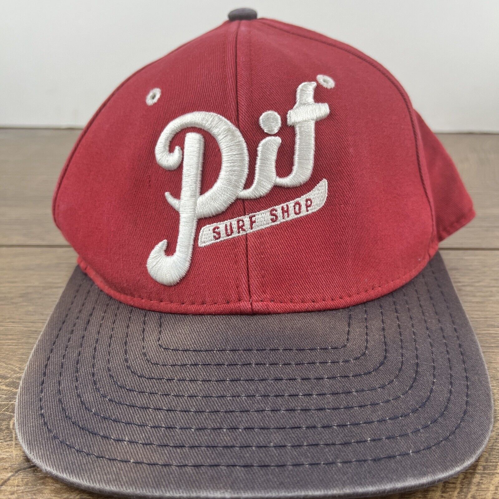 Other Pit Surf Shop Hat Pit Surf Red Hat Snapback Adjustable Adult Size ONE SIZE - 3 Thumbnail