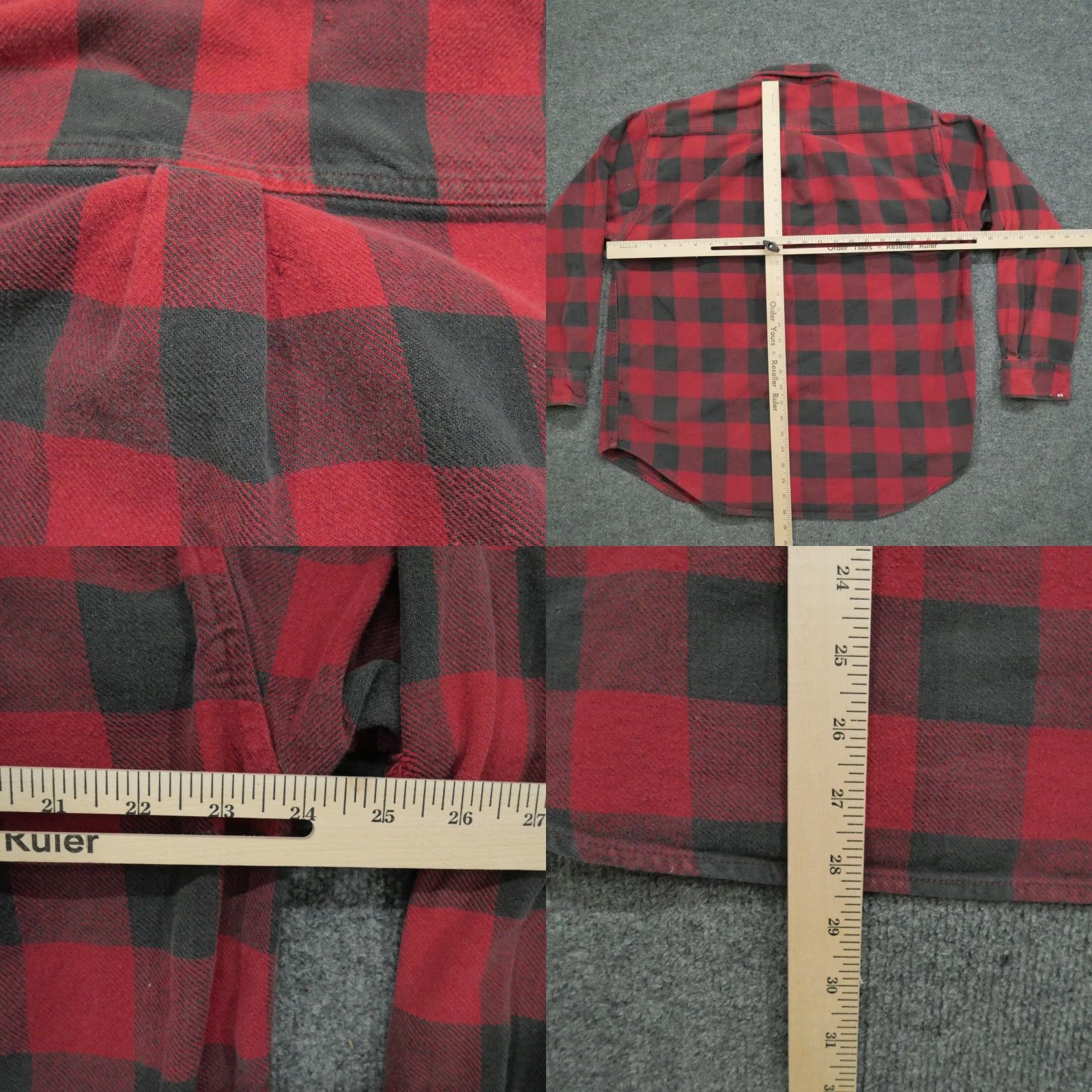 Vintage VINTAGE Northeast Outfitters Flannel Shirt Mens XL Red Black Buffalo Plaid 90s 2000s Workwear Casual Button-Up Pockets Distressed Size US XL / EU 56 / 4 - 9 Thumbnail