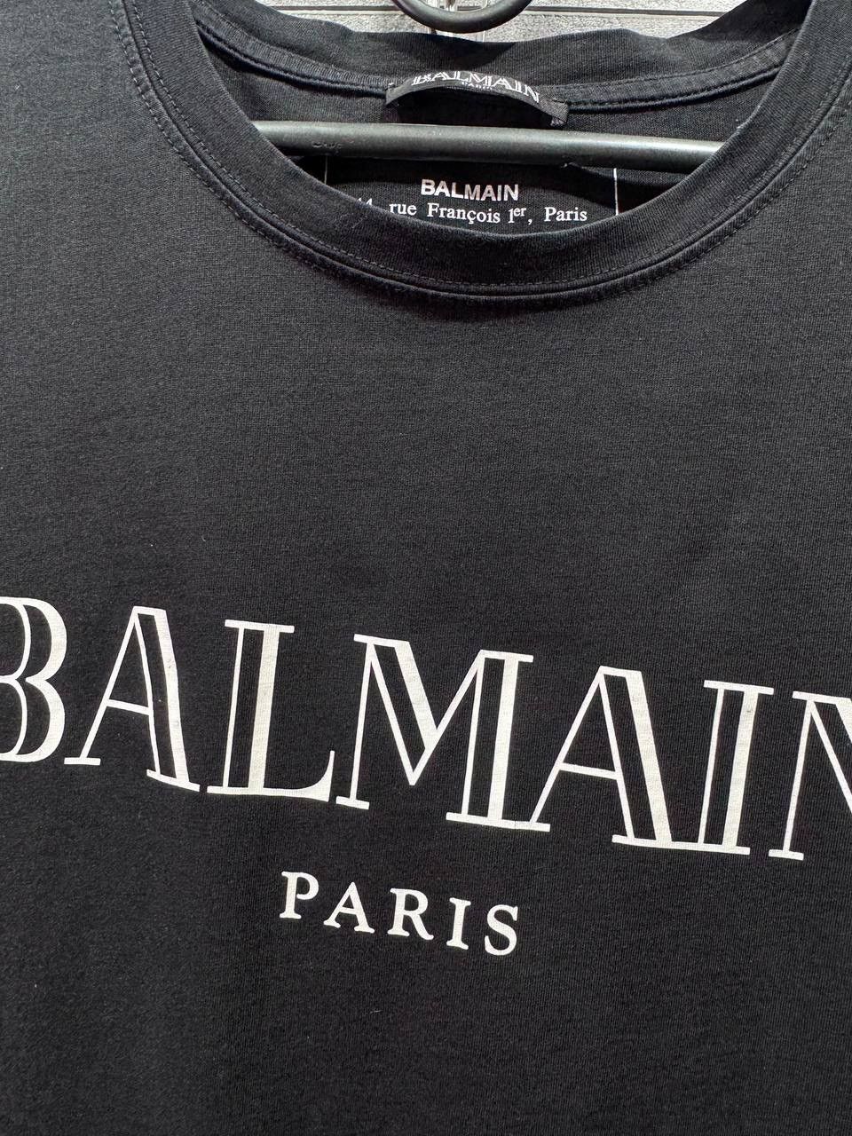Balmain BALMAIN Paris Logo T-Shirt Cotton Shirt Paris Logo Size US M / EU 48-50 / 2 - 5 Thumbnail