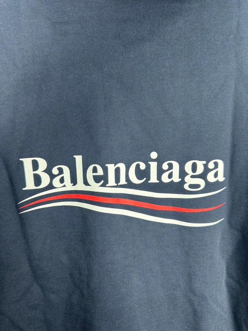 Balenciaga Balenciaga Blue cola print hoodie sweatshirt 2502-Nextarrow Size US M / EU 48-50 / 2 - 2 Thumbnail