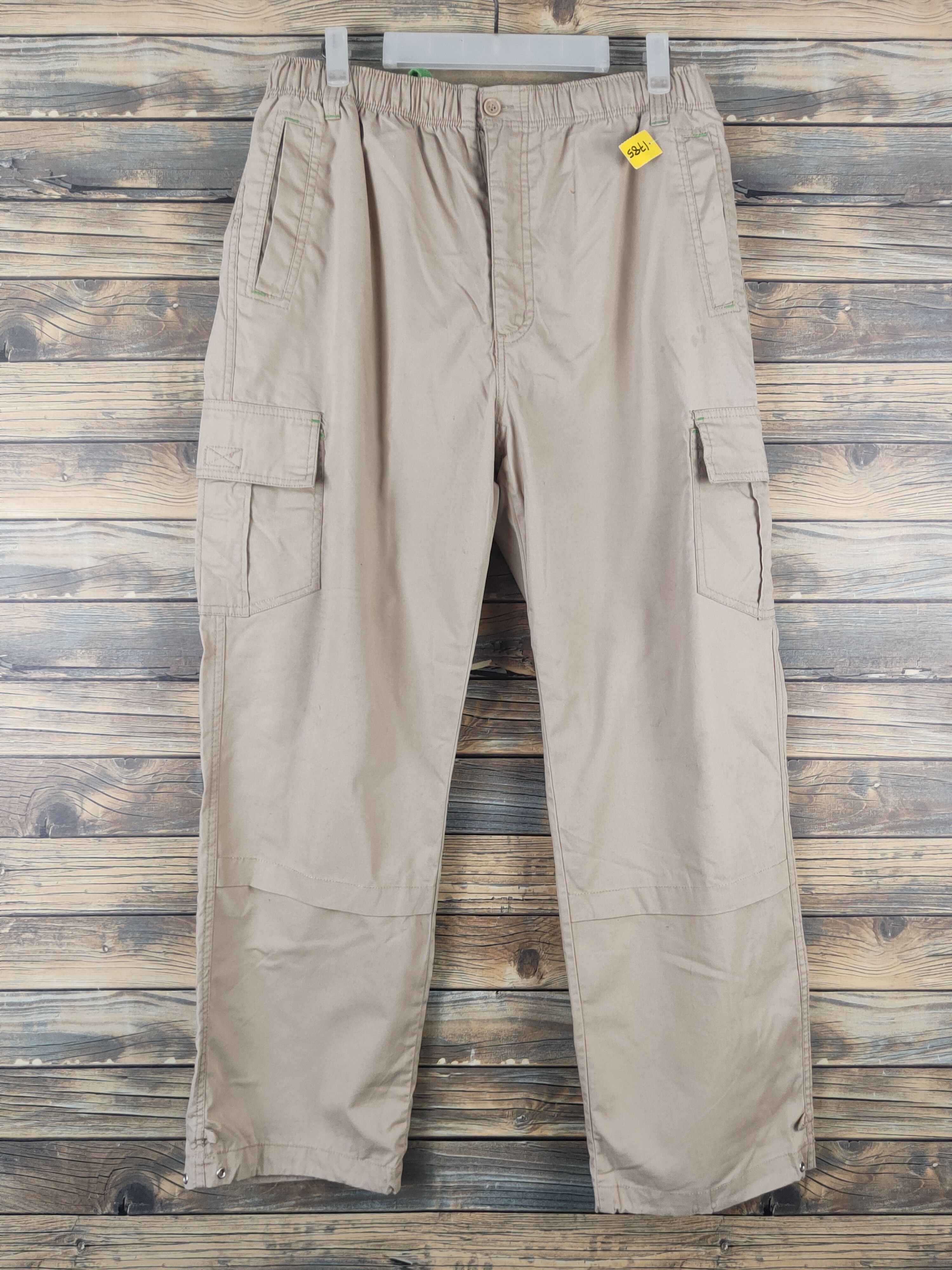 DL Japanese Brand Beige Multipocket Cargo Pants #1785