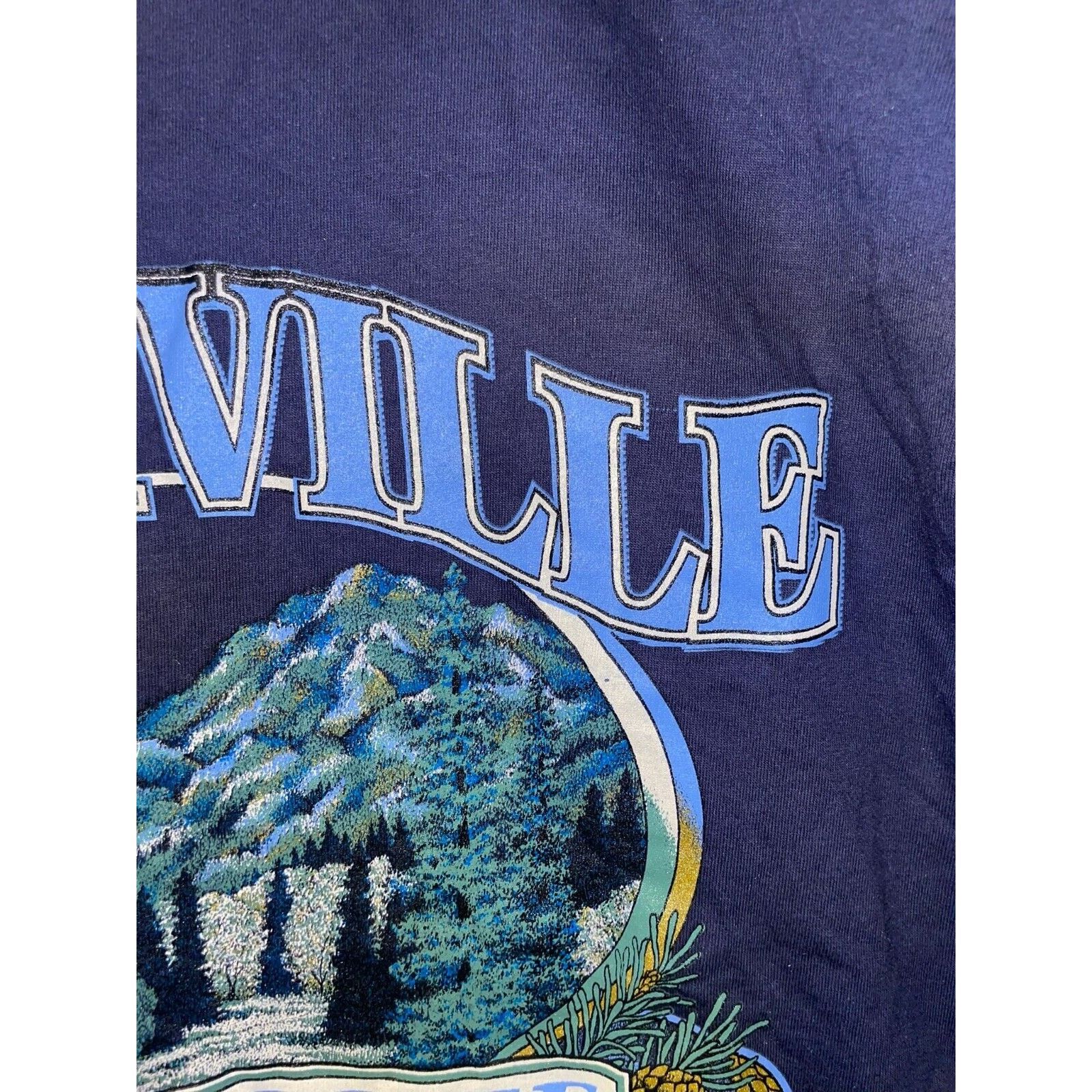 Jerzees 90s Vintage Nashville TN Tennessee Mountain Shirt VTG 1990s Size US L / EU 52-54 / 3 - 4 Thumbnail
