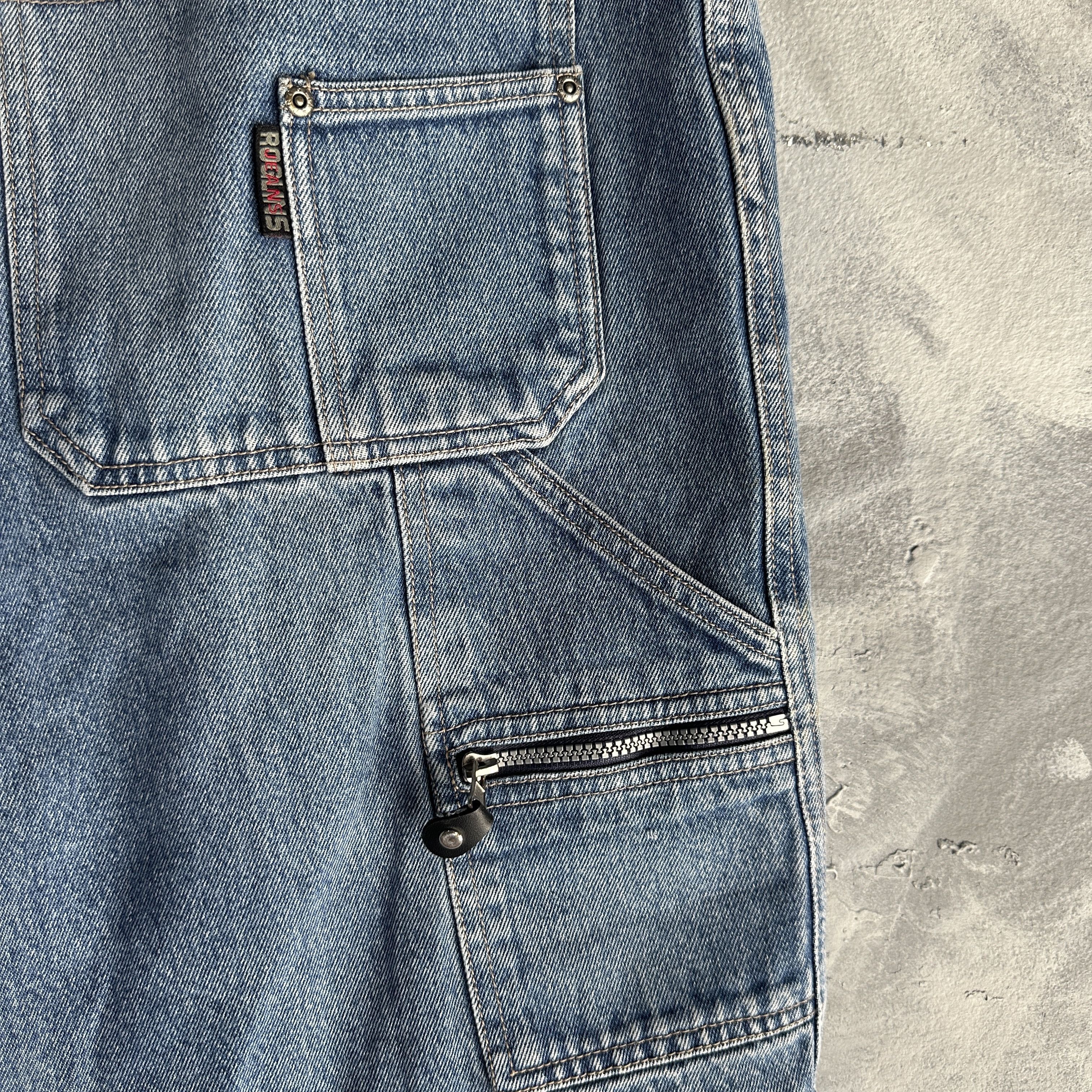 Other Vtg Y2K Super Baggy Jorts Grunge Skater Carpenter Roglins Size US 42 / EU 58 - 4 Thumbnail