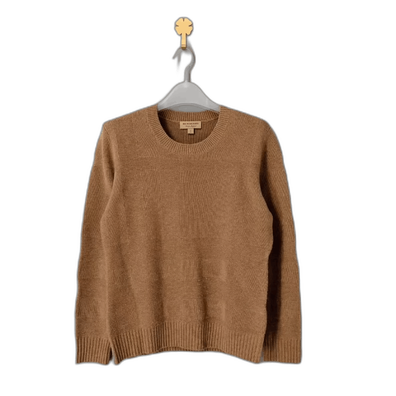 Burberry Burberry Caramel Wool Cashmere Blend Sweater-yf Size US S / EU 44-46 / 1 - 1 Thumbnail