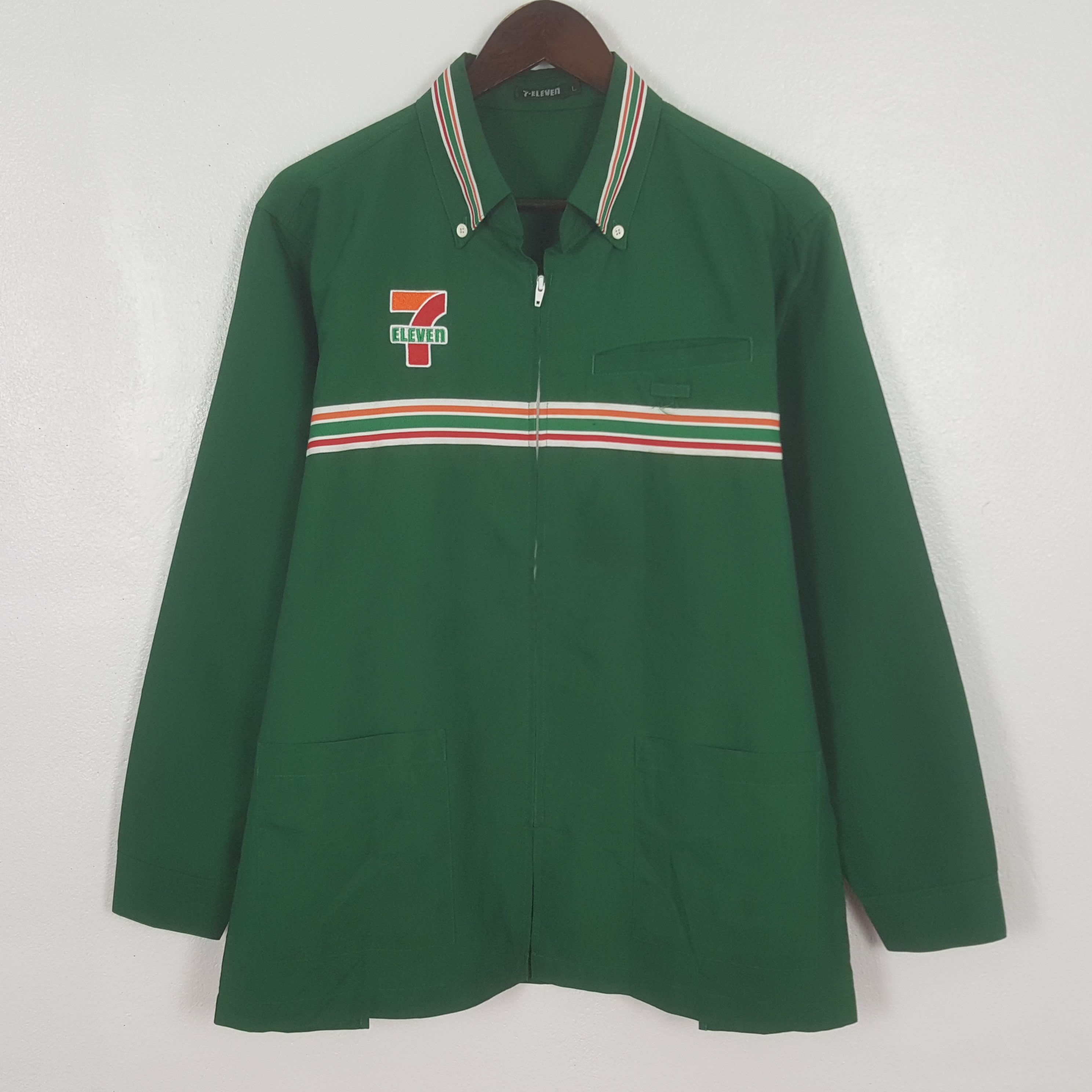 Japanese Brand Vintage 7 Eleven Embroidery Logo Worker Japan Jacket Size US L / EU 52-54 / 3 - 3 Thumbnail