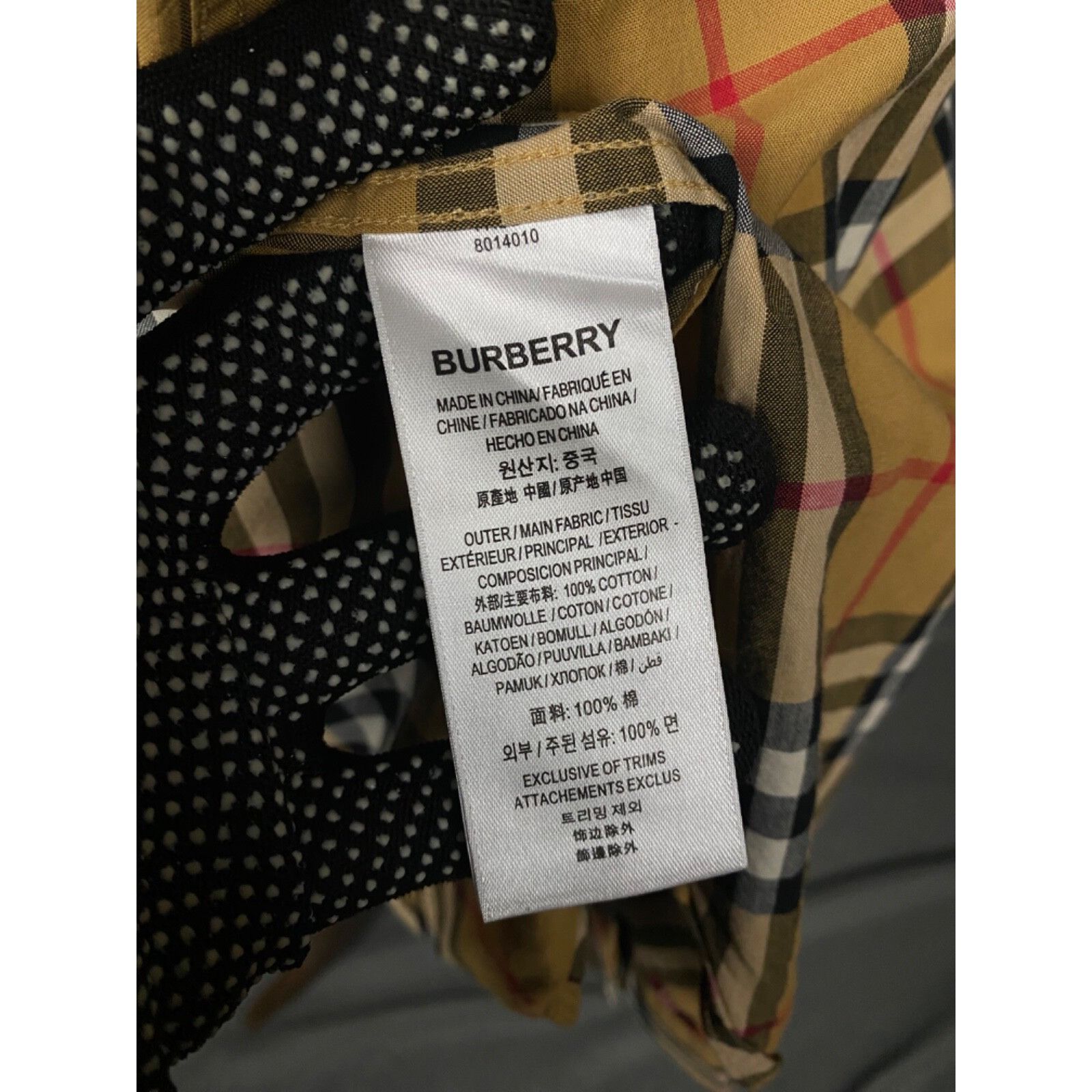 Burberry Burberry RECENT Nova Check Women's Beige Checked Longsleeve Size S / US 4 / IT 40 - 10 Thumbnail