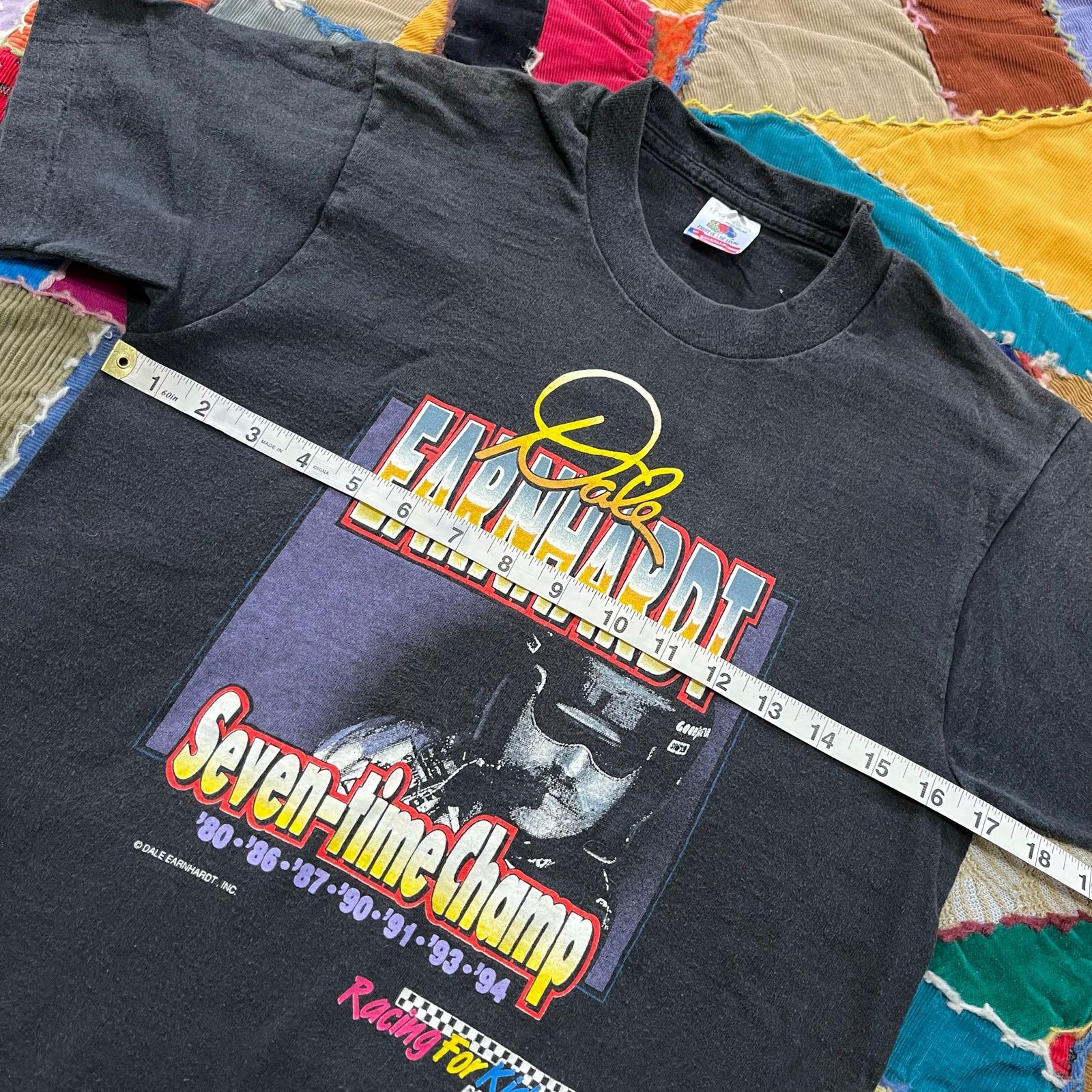 NASCAR Vintage Dale Earnhardt Seven-Time Champ Graphic Kids Black T Size US L / EU 52-54 / 3 - 7 Thumbnail