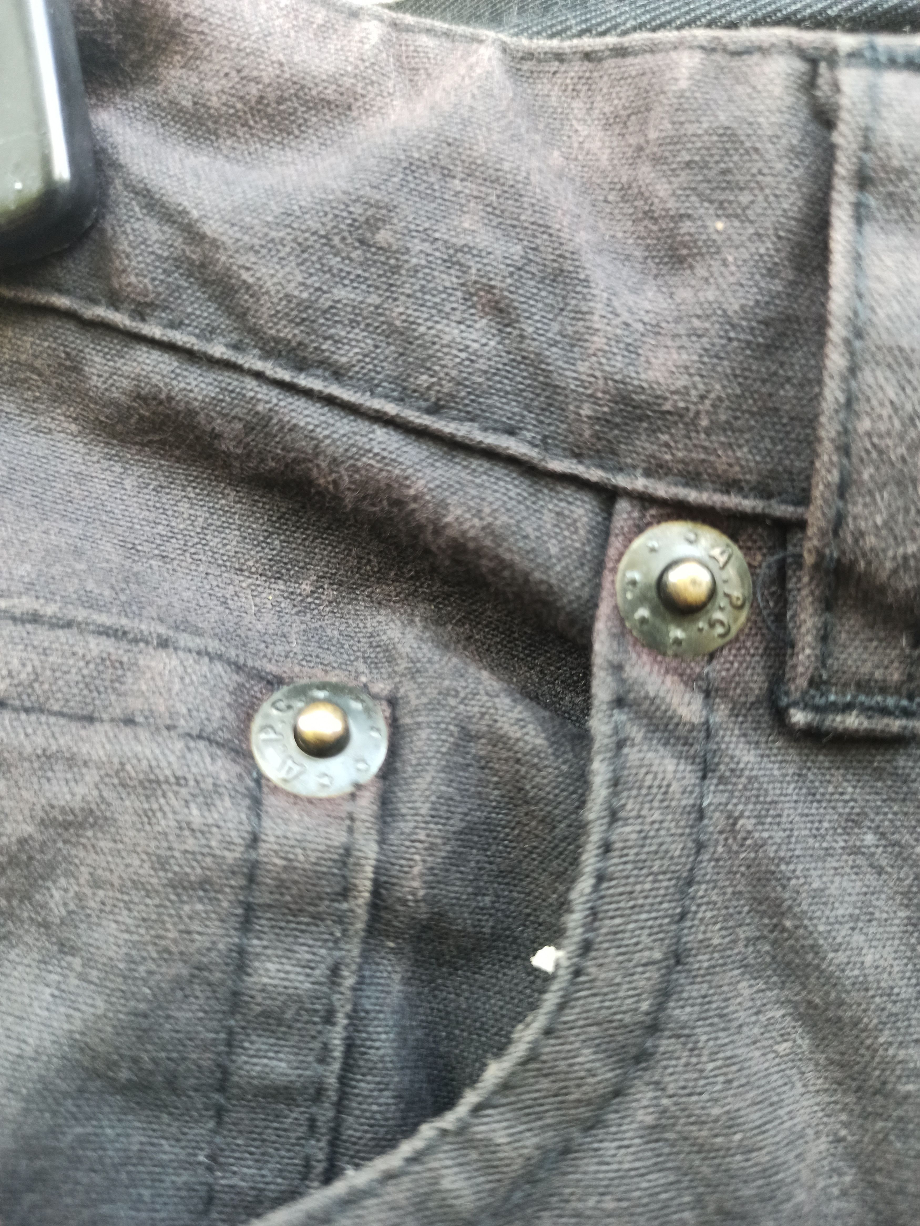 A.P.C. Vintage A.P.C Rue De Fleurus Super Black Sun Faded Jean Size US 32 / EU 48 - 5 Thumbnail