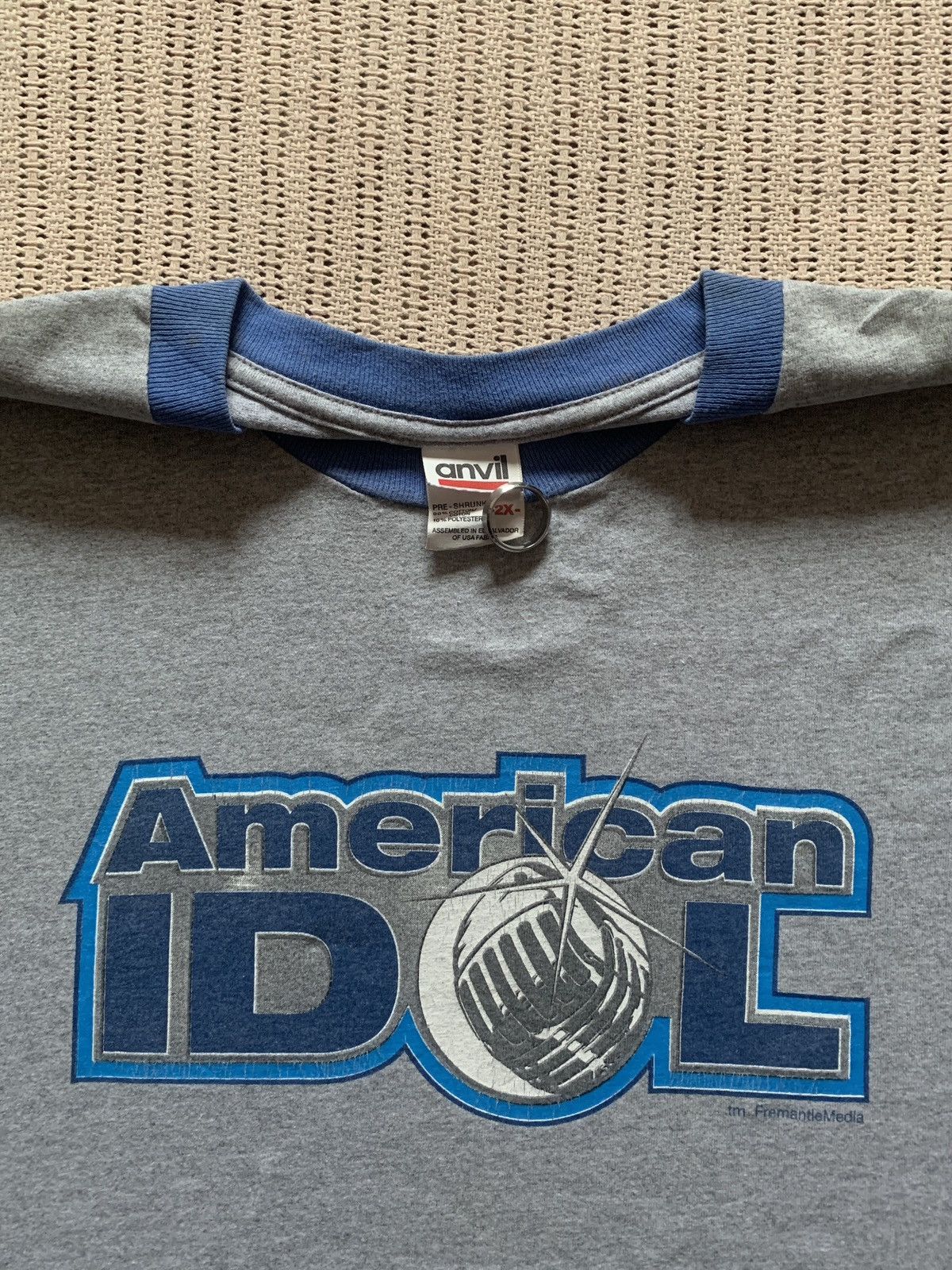 Anvil Vintage y2k American Idol promo ringer tee Size US XXL / EU 58 / 5 - 3 Thumbnail