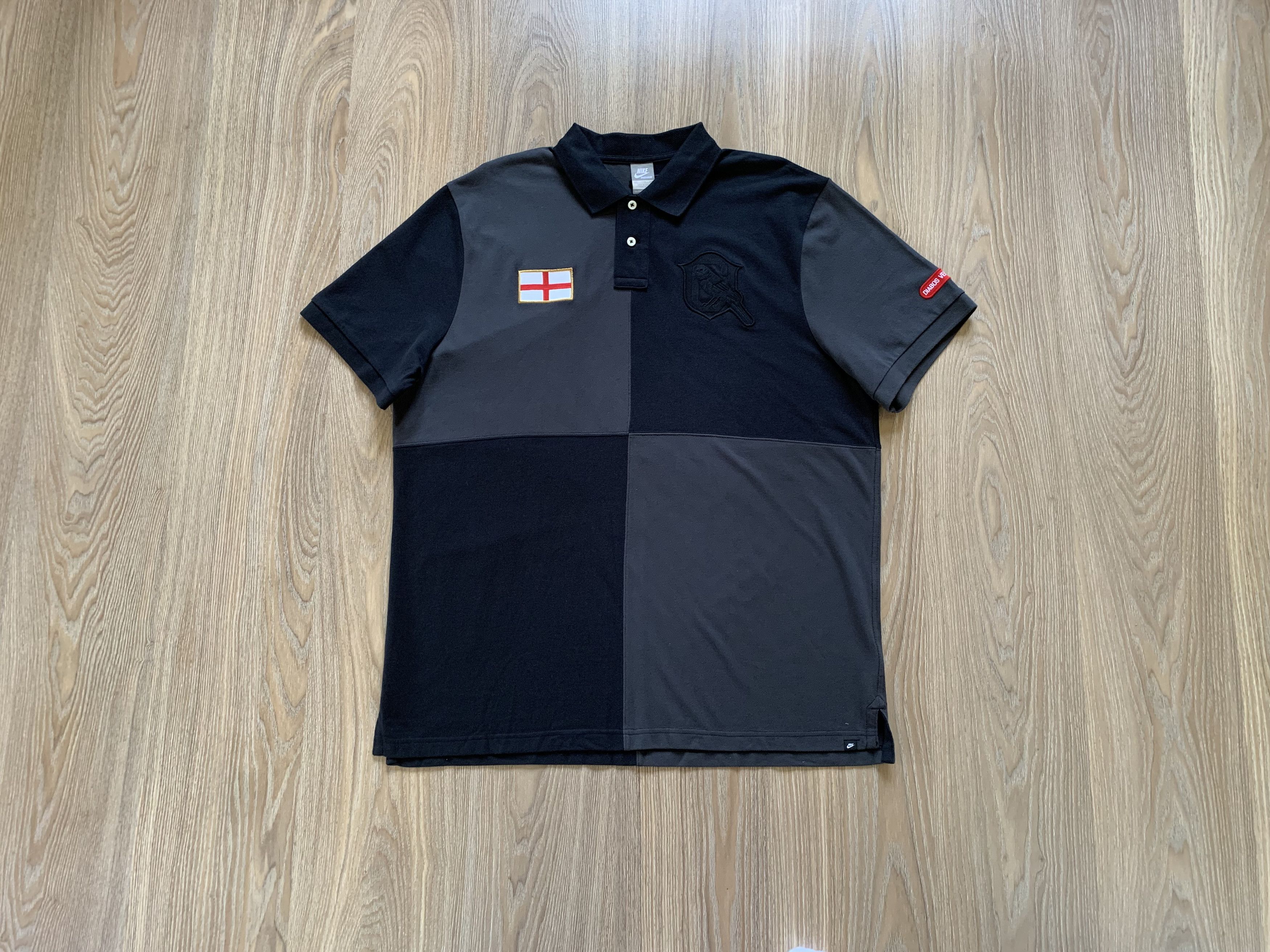 Nike × Vintage Nike Benfica The Diabos Vermelhos Cotton Polo T Shirt Size US XXL / EU 58 / 5 - 1 Thumbnail