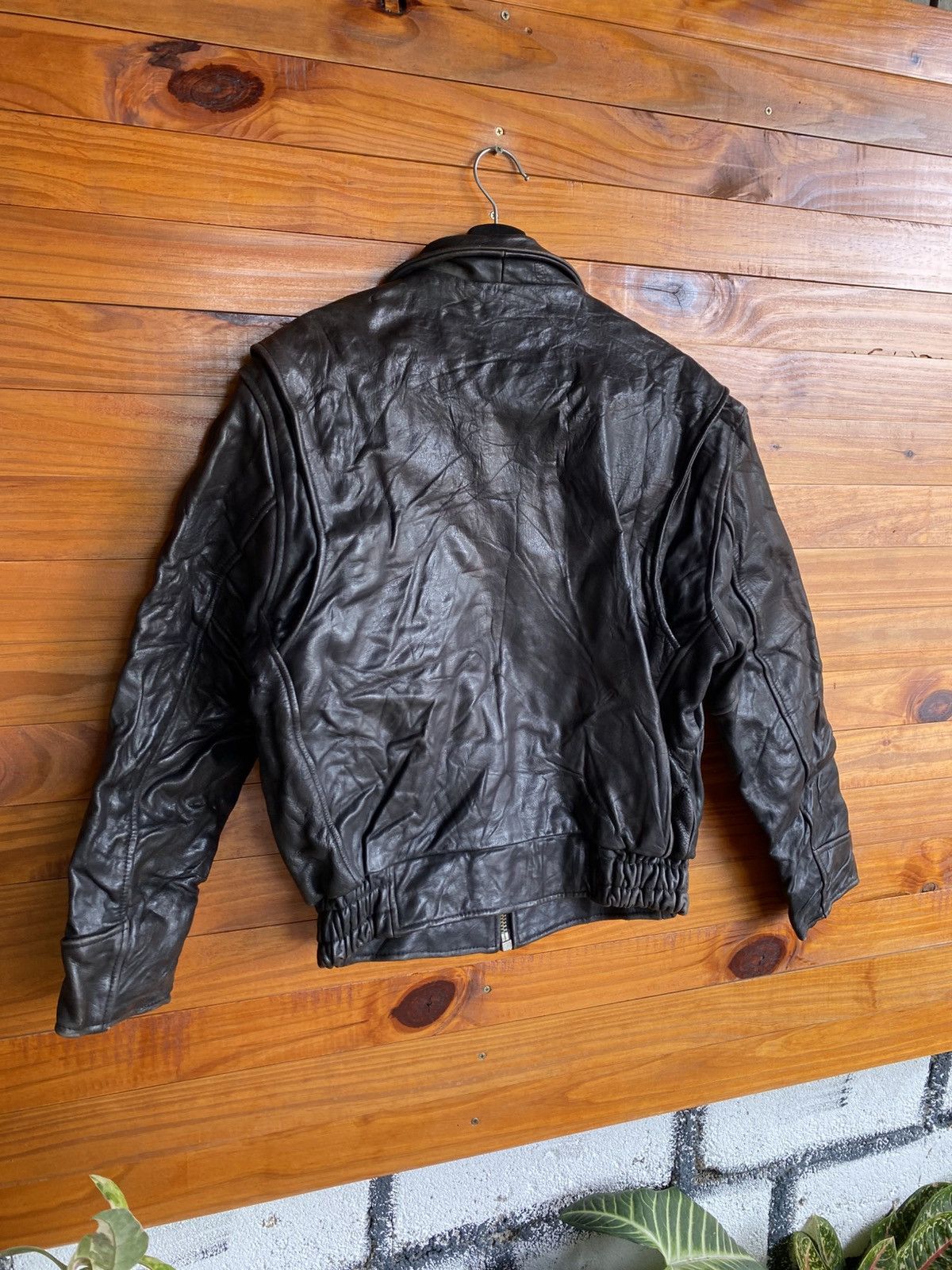 Vintage Vintage H.I.S. Genuine Leather Bomber Jacket Black | Classic Size US M / EU 48-50 / 2 - 11 Thumbnail