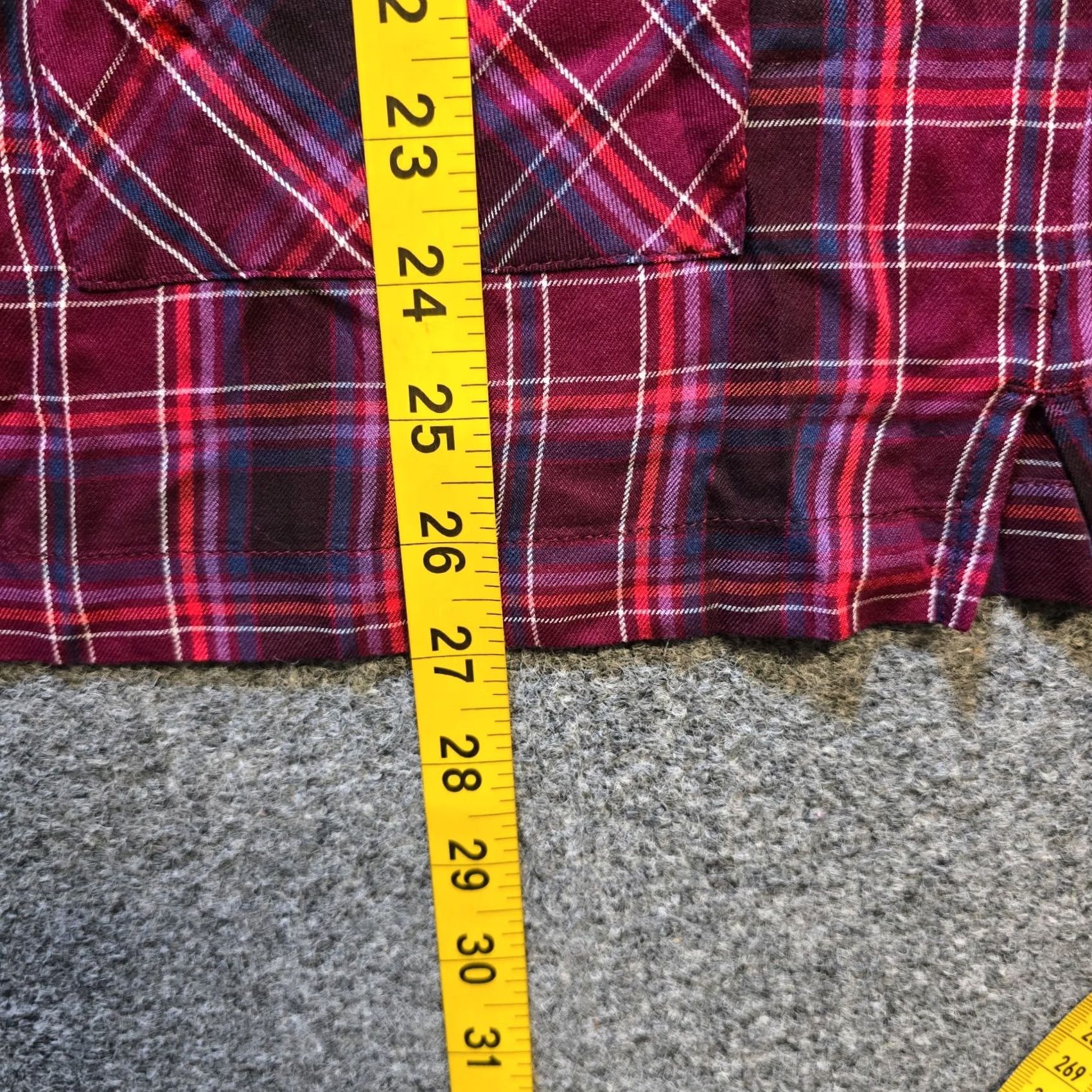 J. Jill J. Jill Top Womens Size M Red Purple Plaid 3/4 Sleeve Pocket Casual Shirt Blouse Women's Vintage No Size M / US 6-8 / IT 42-44 - 7 Thumbnail