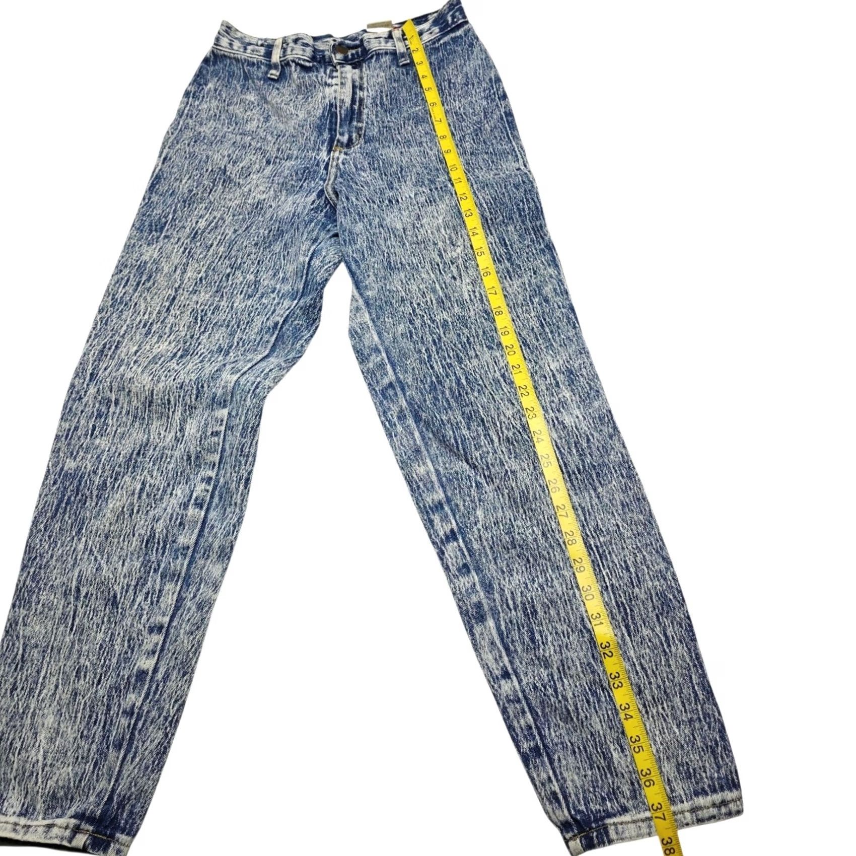 Vintage Vintage 80s Mom Jeans Acid Wash Blue Size 11/12 USA Landing Gear Size 34" / US 12 / IT 48 - 5 Thumbnail